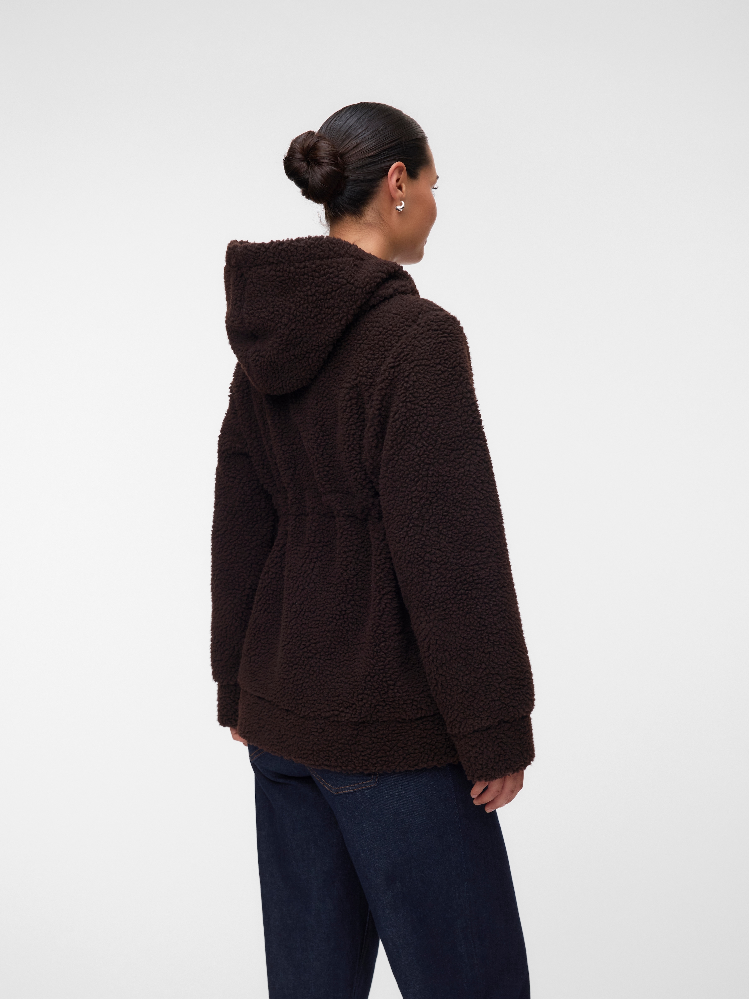 Mamalicious Kapuzenplüschjacke »MLRACHEL  3IN1 TEDDY JACKET NOOS« mit Kapuze Kunstfaser, regular fit