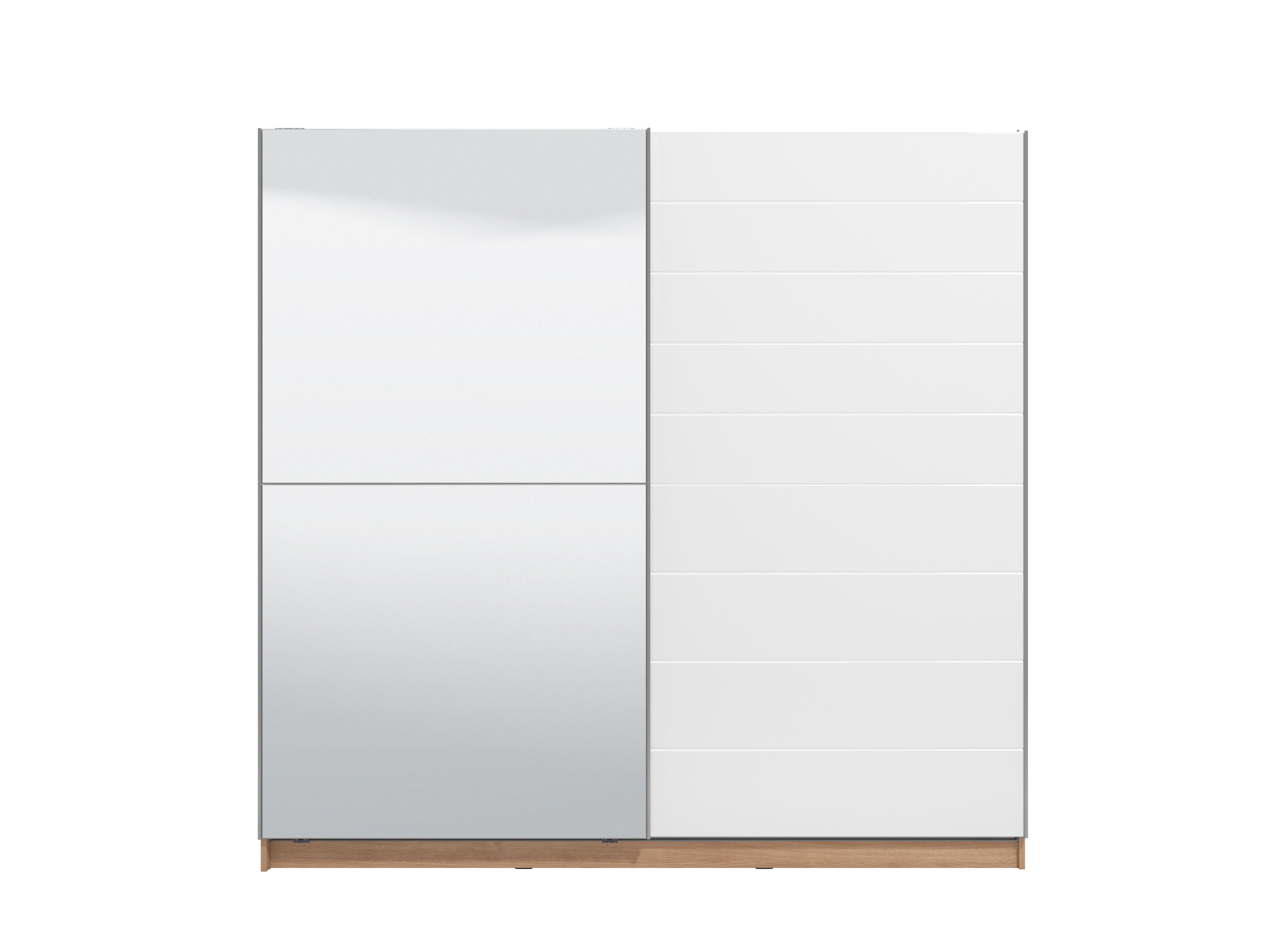 Home affaire Schwebetürenschrank "Mondego mit 2 Kleiderstangen" mit Spiegel, B/T/H 217 cm/ 62,5 cm/ 210 cm
