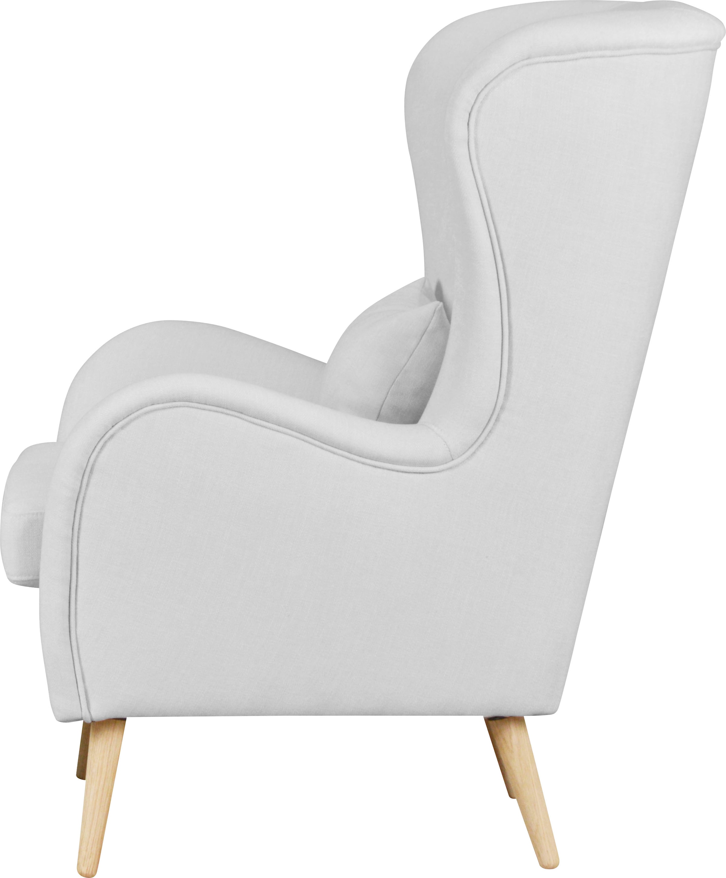 Guido Maria Kretschmer Home&Living Sessel »Salla«, wahlweise mit oder ohne Hocker; großer Sessel: Maße B/T/H: 78/94/118cm