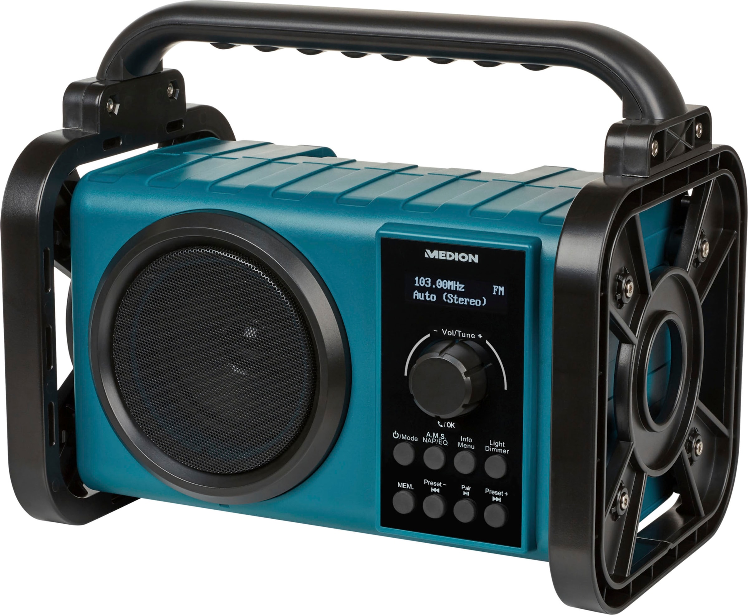 Medion® Baustellenradio »LIFE® E66045«, (Bluetooth FM-Tuner-UKW mit RDS-Digitalradio (DAB+) 5 W)