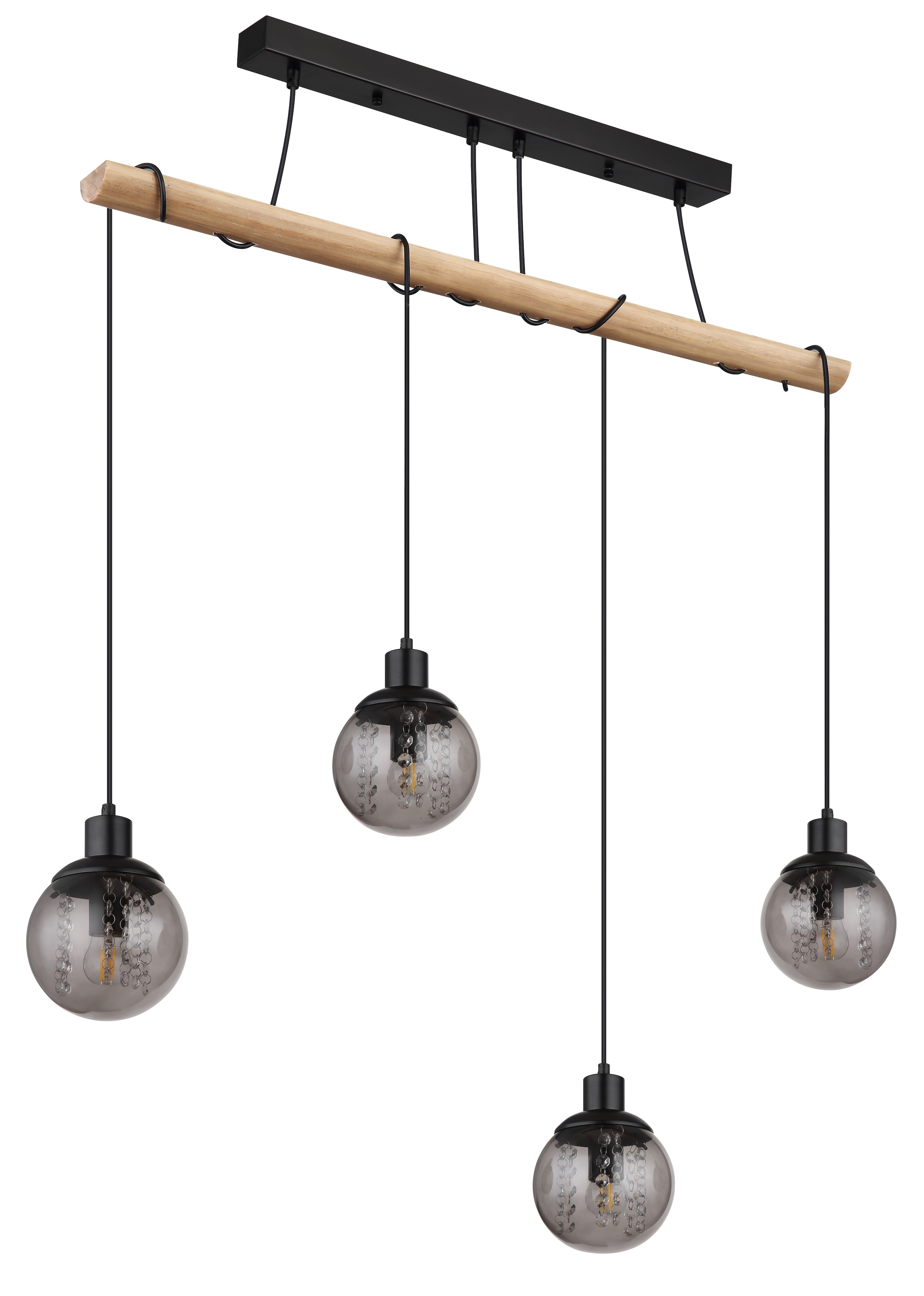 GLOBO LIGHTING Hängeleuchte »RICHARD«, Leuchtmittel E27 | ohne Leuchtmittel, Hängelampe/Pendelleuchte/Esszimmer/Wohnzimmer/Esstisch