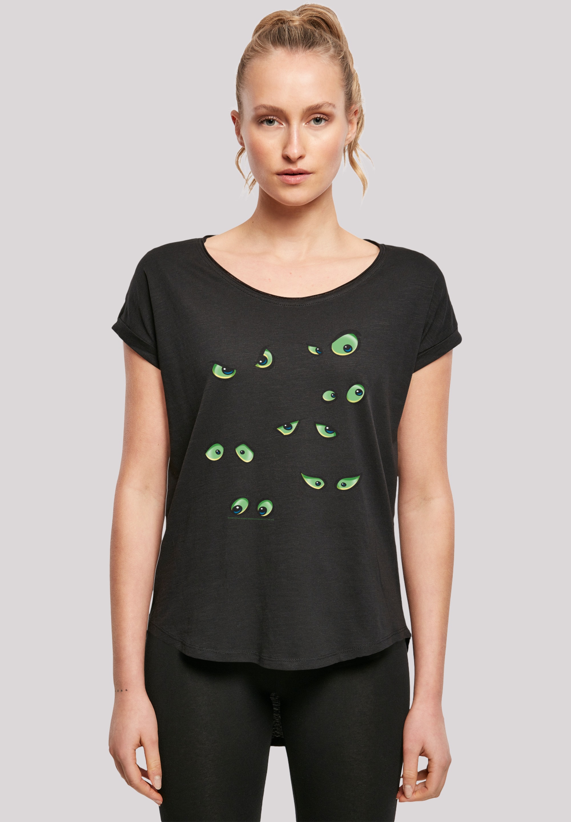 F4NT4STIC T-Shirt »Scooby Doo Scary Eyes«, Damen,Premium Merch,Lang,Longshirt,Bedruckt