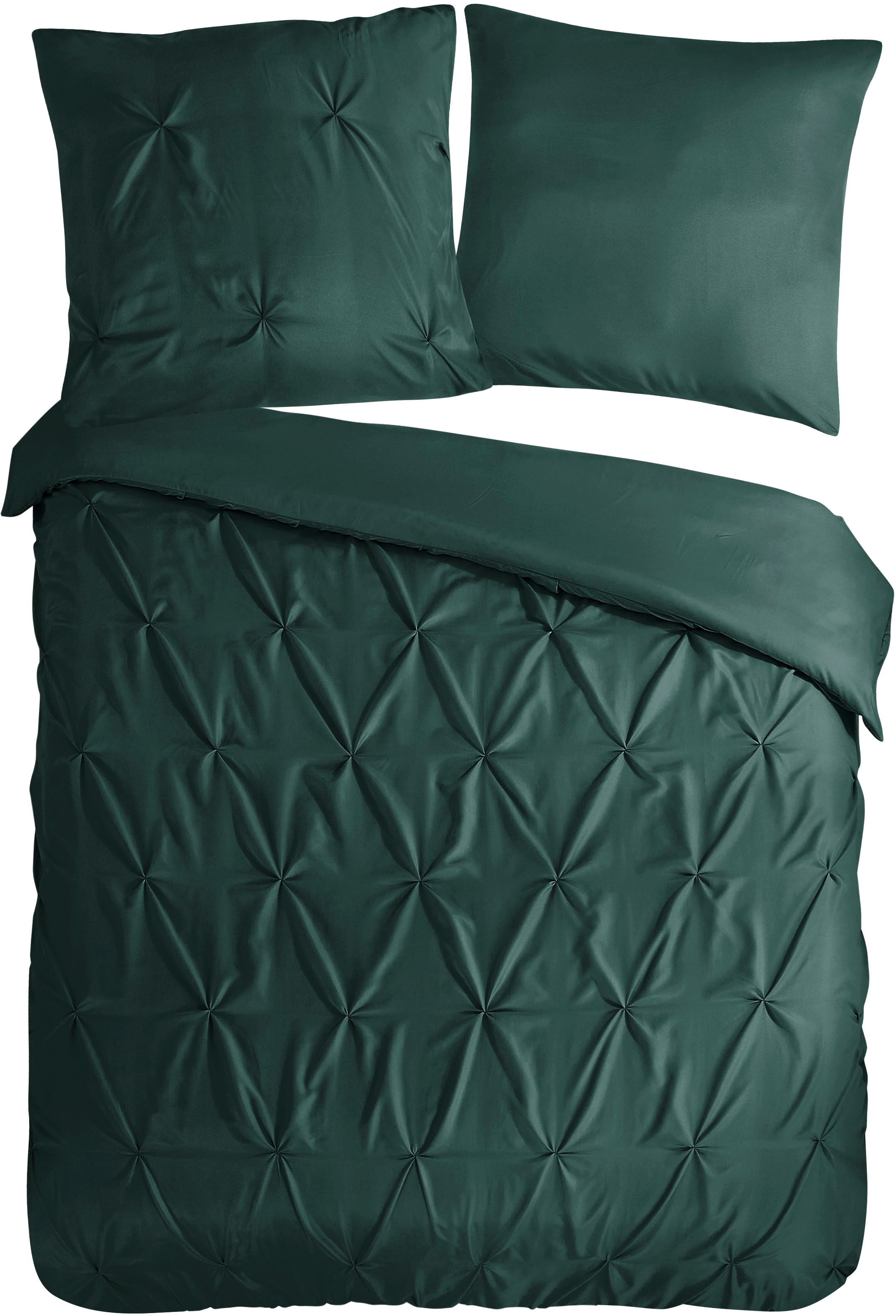 PURE luxury collection Wendebettwäsche "Elegence" 2 Stk. Mikrofaser, Uni, S günstig online kaufen