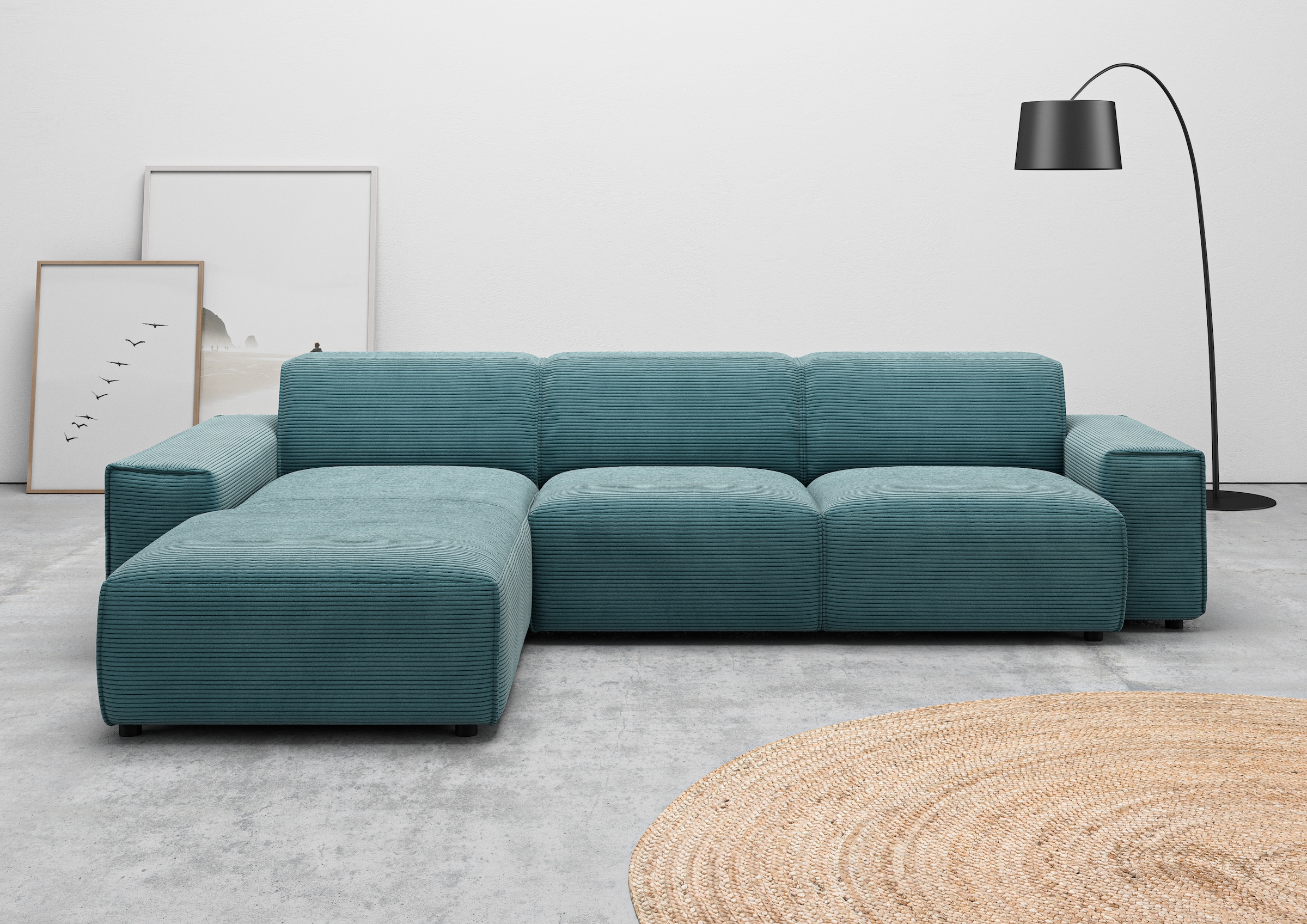 Home affaire Ecksofa "Glimminge auch in Breitcord, Feincord, Bouclé + Easy günstig online kaufen