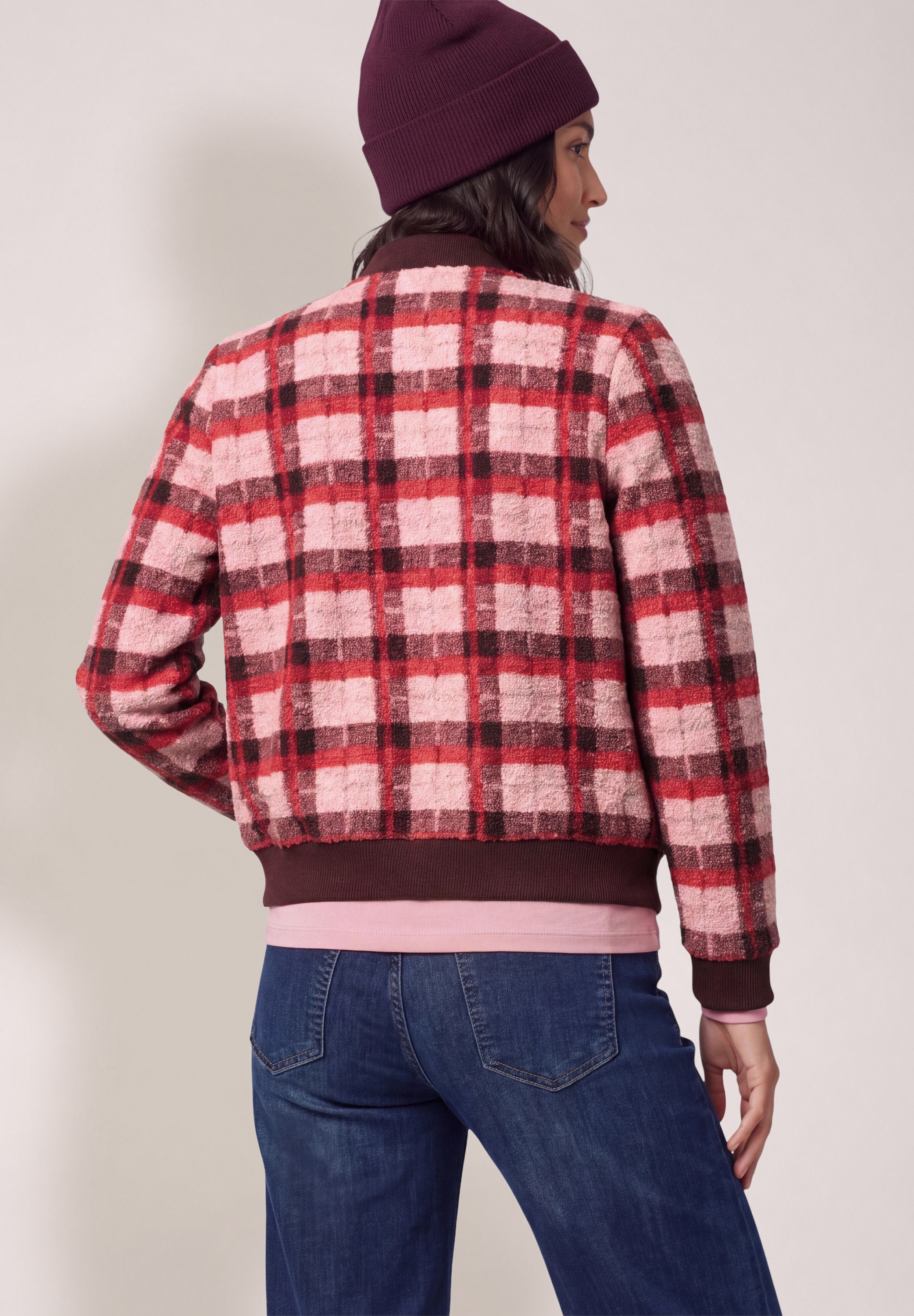 Cecil Sweatjacke Karomuster