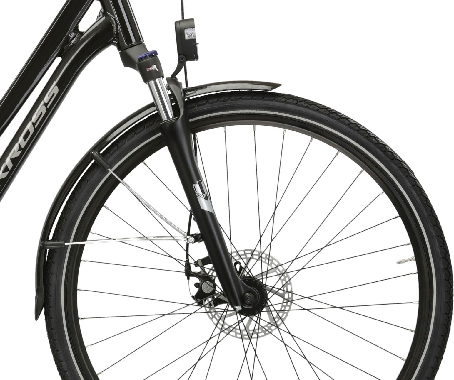 Kross E-Bike »E-Citybike Sentio Hybrid 1.0 28 Zoll schwarz«, 8 Gang, microSHIFT, M26S, Heckmotor 250 W