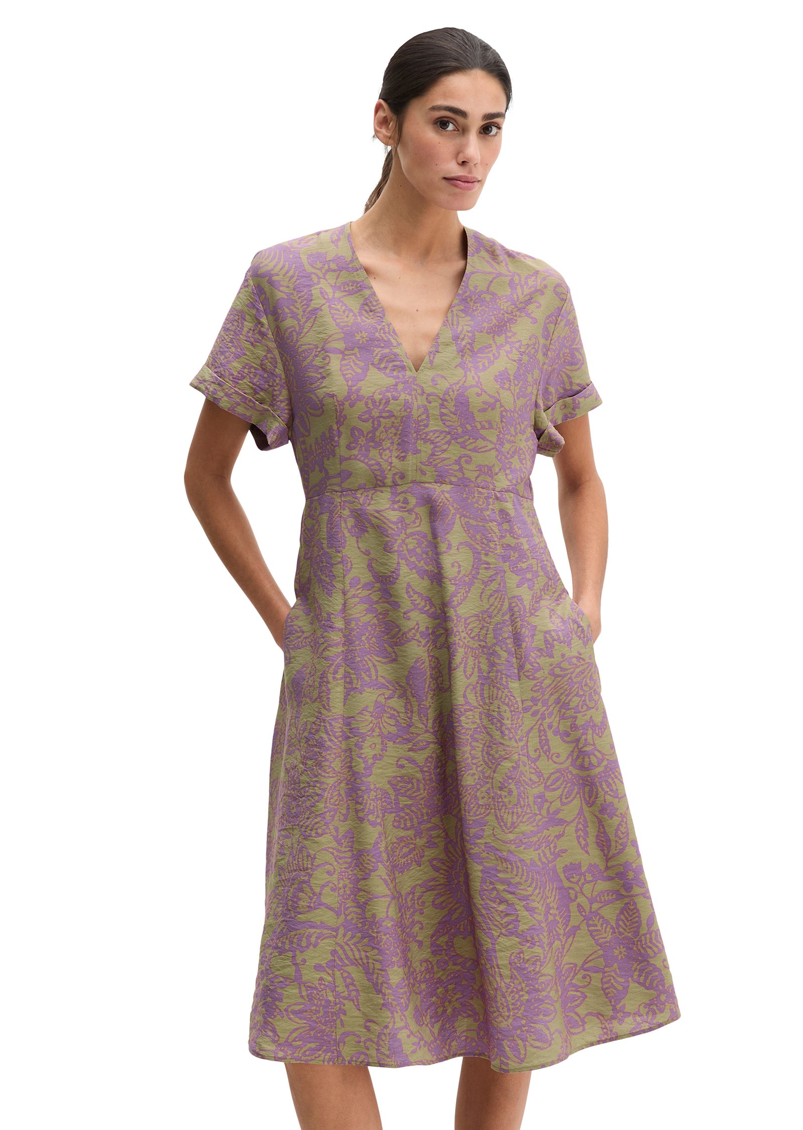 Marc OPolo Druckkleid "aus bedrucktem Viskose-Mix" günstig online kaufen