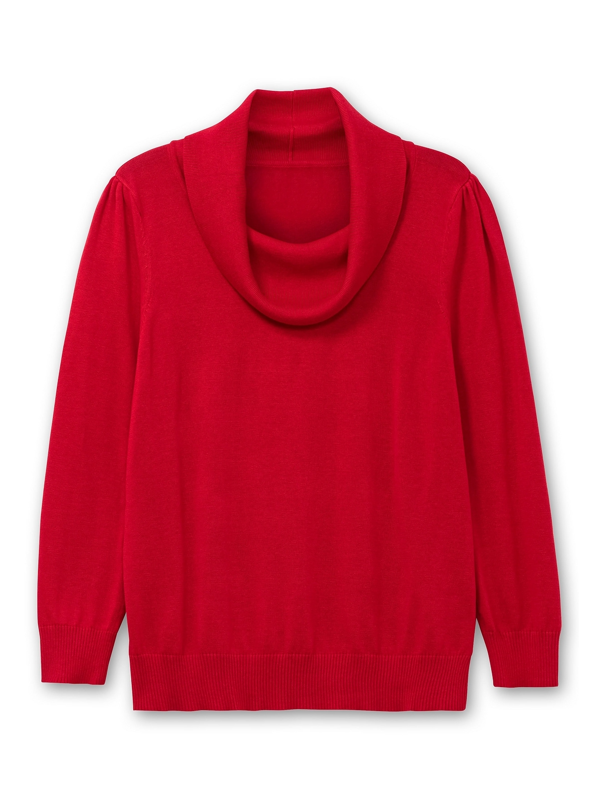 Sheego Strickpullover »Große Größen«, mit weitem Wasserfall-Rollkragen