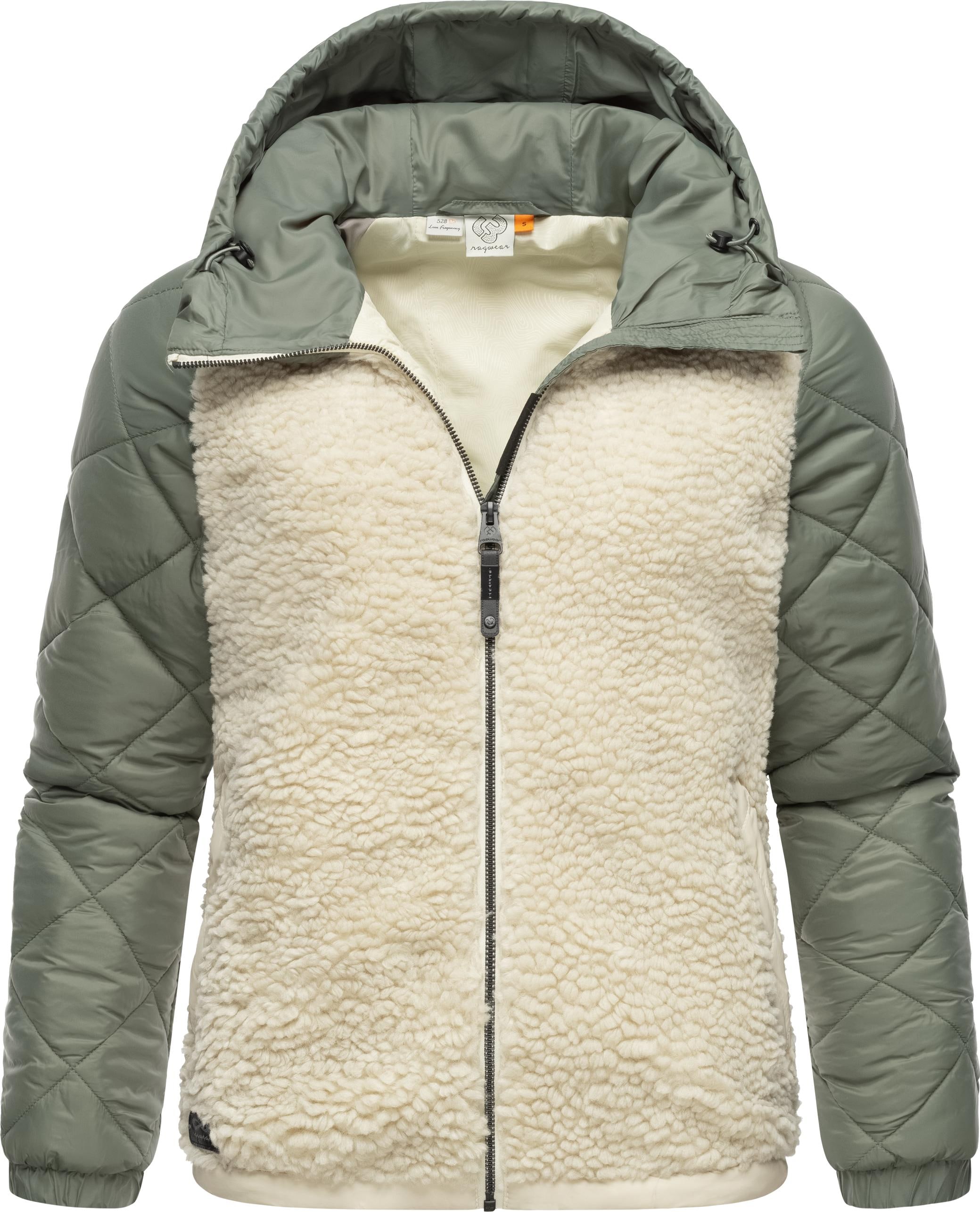 Outdoorjacke »Leeloo«, mit Kapuze, Damen Übergangsjacke aus Teddy-Kunstfell mit...