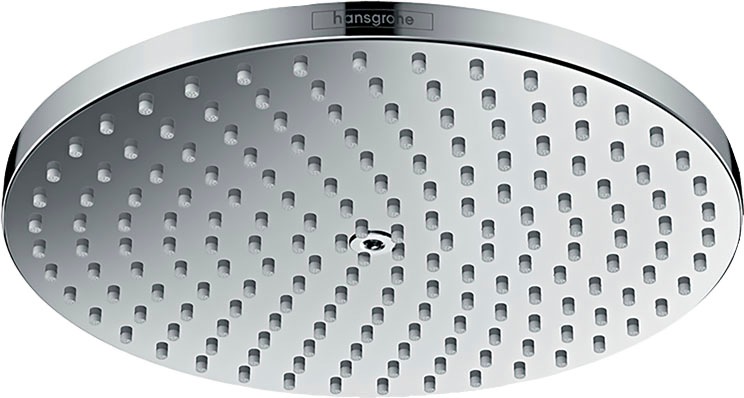 hansgrohe Regenduschkopf "Raindance S", 24cm, 1 Strahlart PowderRain, chrom