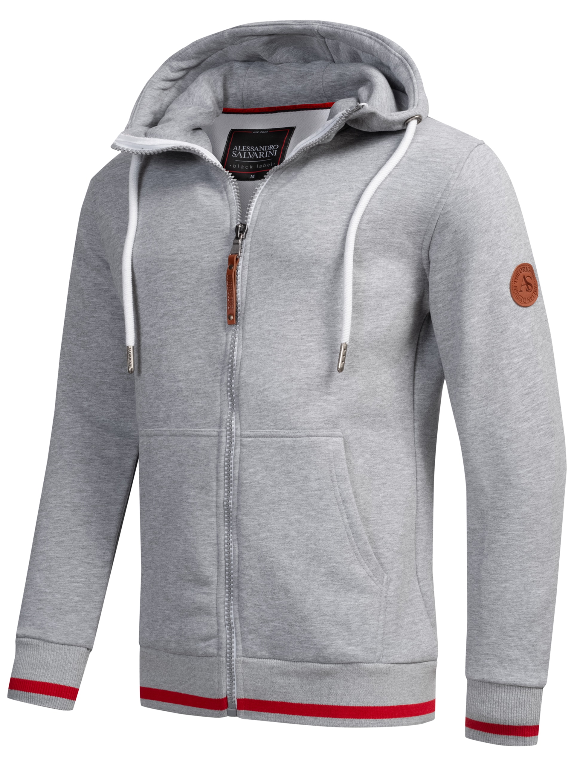 Alessandro Salvarini Sweatjacke »ASRevellio«, mit großer Kapuze