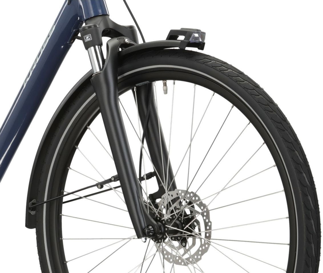 Kross »E-Citybike Sentio Hybrid 4.0 28 Zoll blau« 7 Gang Shimano NEXUS Schaltwerk Nabenschaltung Mittelmotor 250 W Pedelec, Elektrofahrrad für Damen und Herren