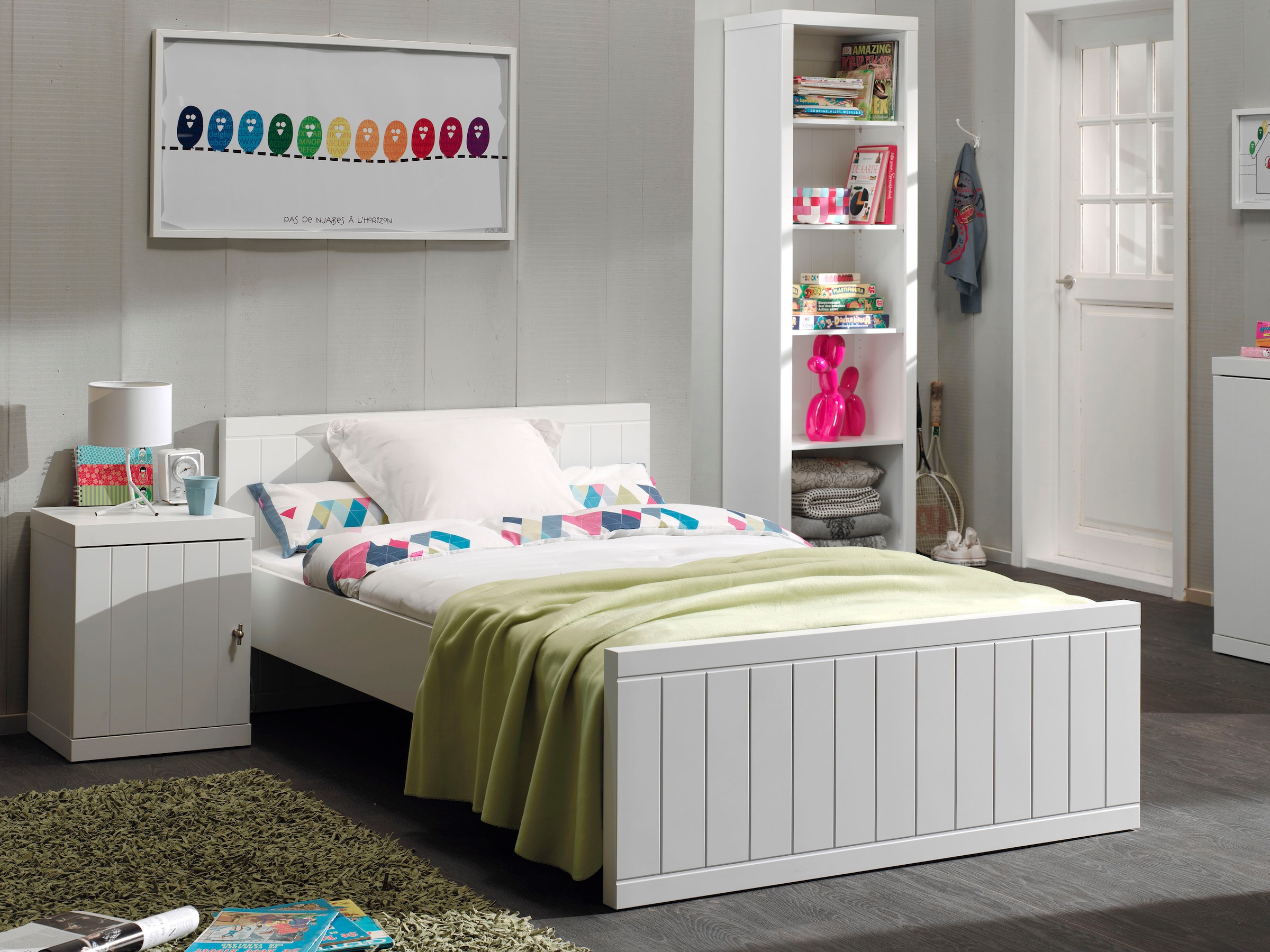 Vipack Einzelbett (Made in Europe) Modernes E...