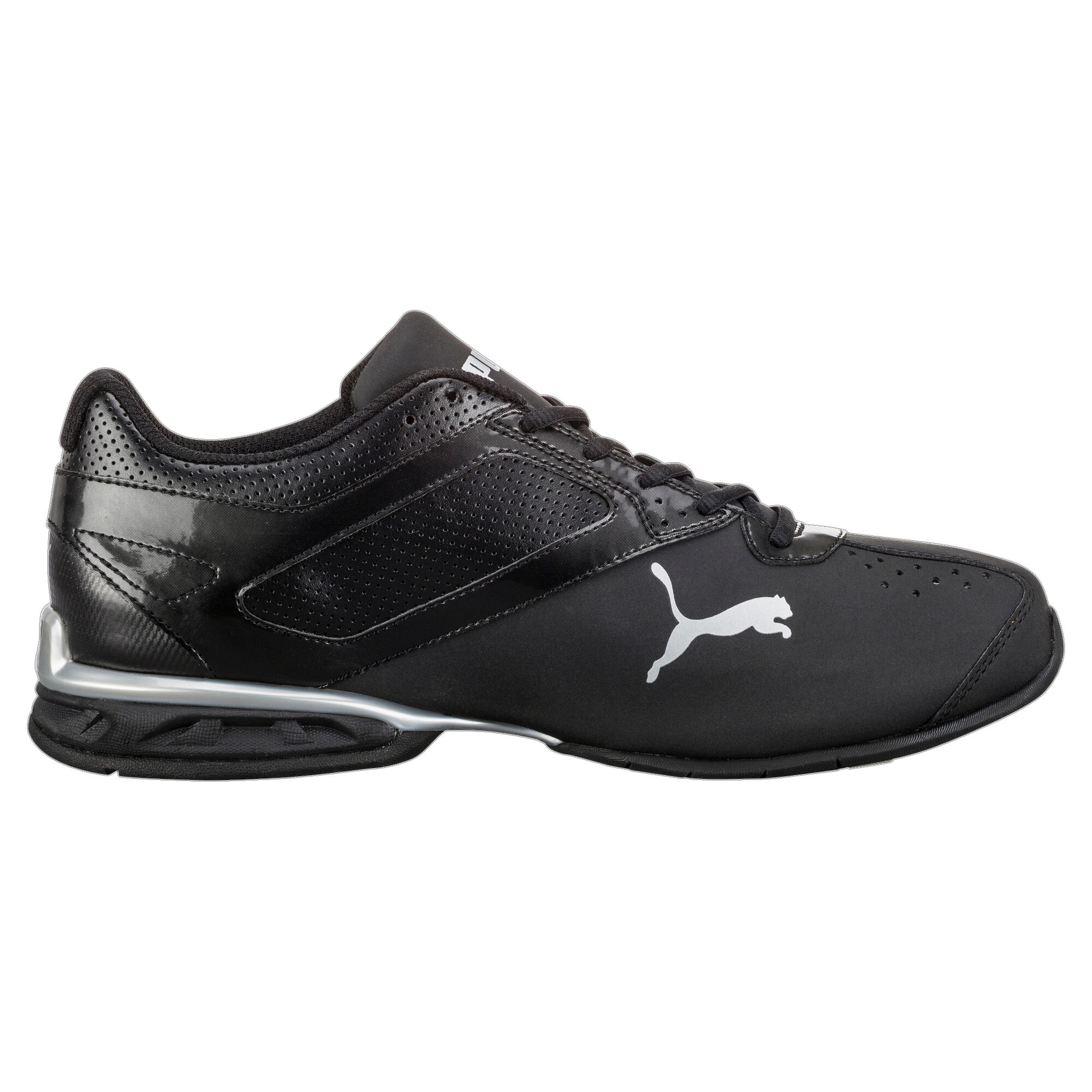 Puma Tazon 6 FM Sneaker Black Silver 42.5 3