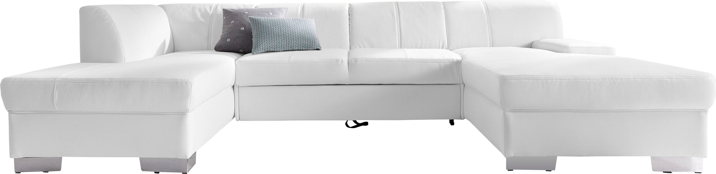 DOMO collection Wohnlandschaft »Star, zeitlose Formensprache, elegante Optik, viel Platz, U-Form«, fester Sitzkomfort, wahlweise mit Bettfunktion