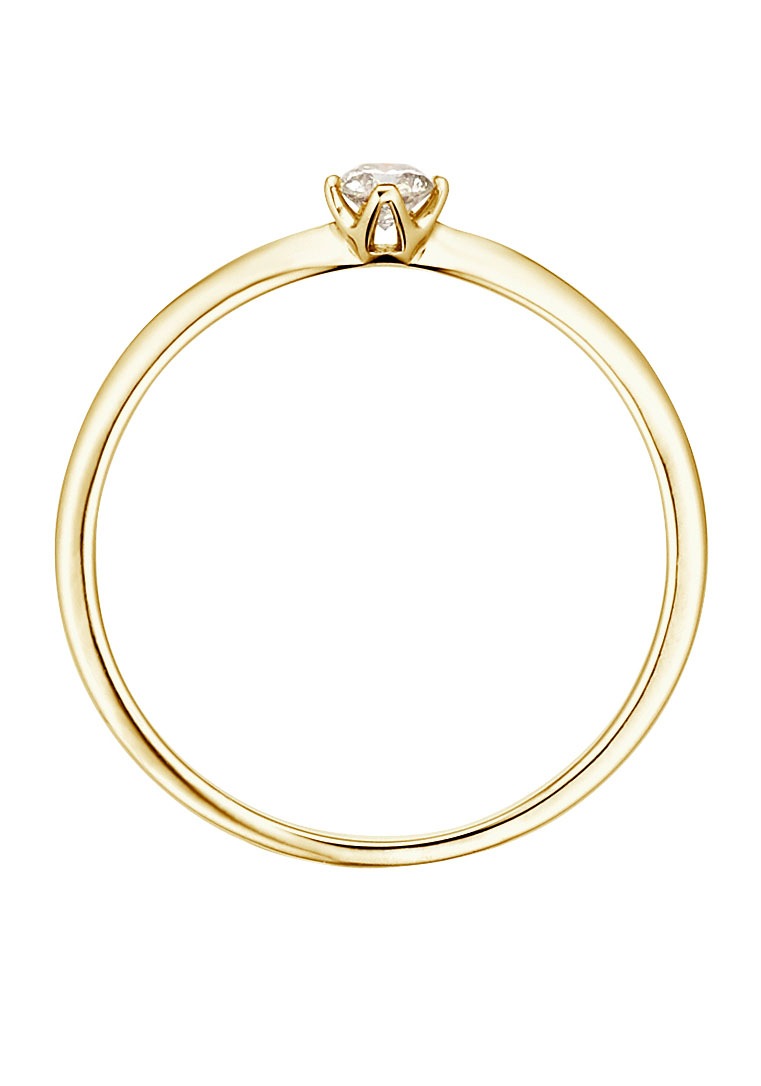 Phönix Fingerring »Schmuck Geschenk Gold 333 Fingerring Damenring Solitär LIEBE«, Made in Germany - mit Brillant