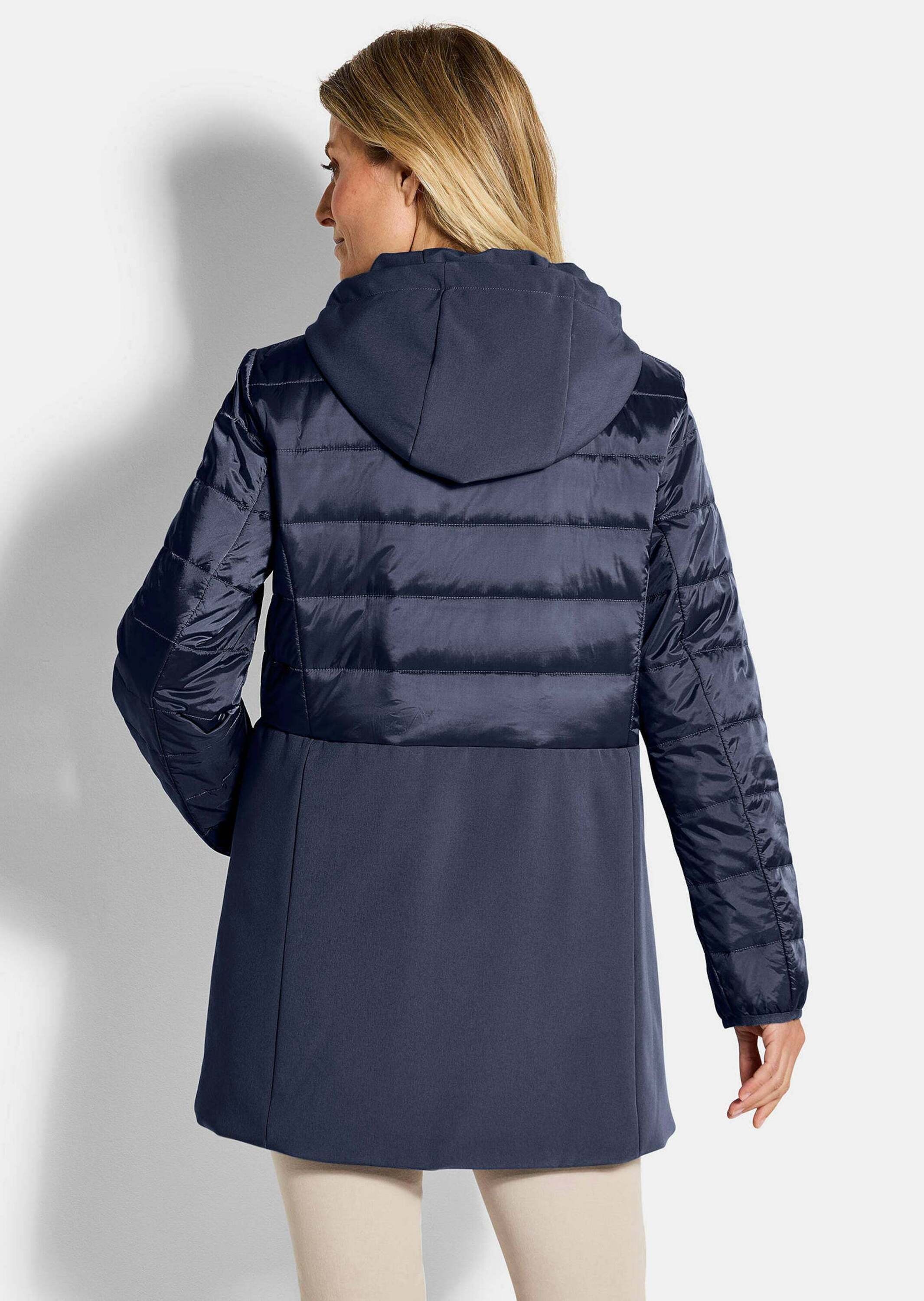 GOLDNER Langmantel »Kurzgröße Steppmantel mit Softshell-Einsatz«