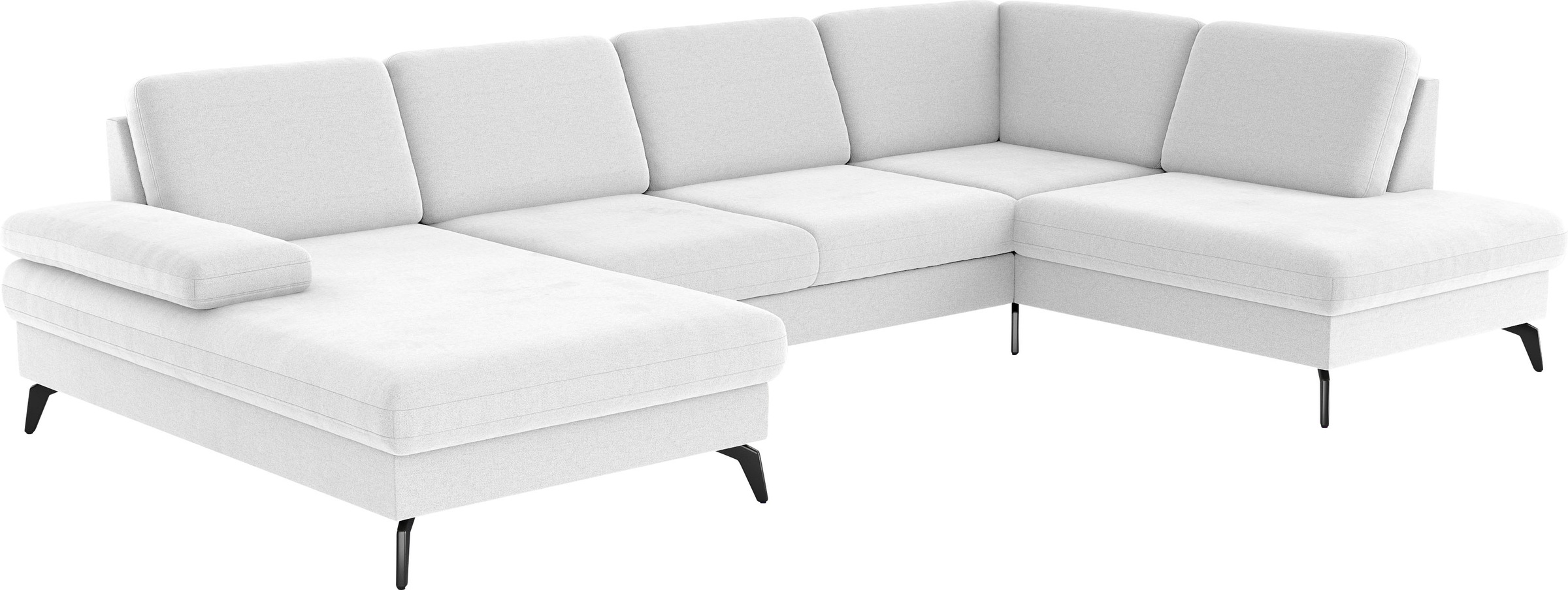 sit&more Wohnlandschaft »Morris U-Form, inkl. Sitztiefenverstellung«, wahlweise mit Armteilverstellung, Bettfunktion & Bettkasten