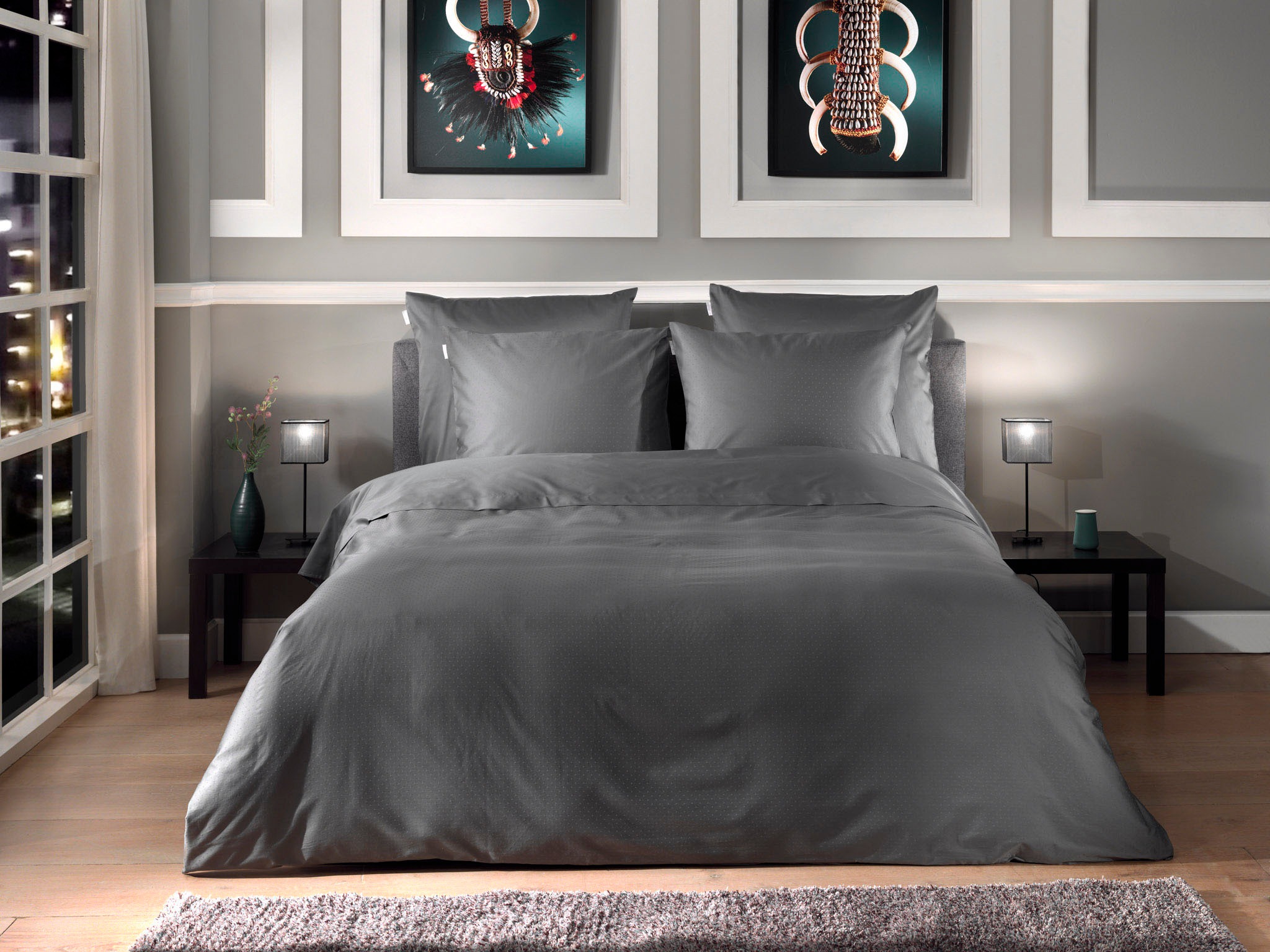 Heckett & Lane Bettwäsche "Punto" 2 Stk. tlg. gepunktet, 100% Baumwolle ab günstig online kaufen