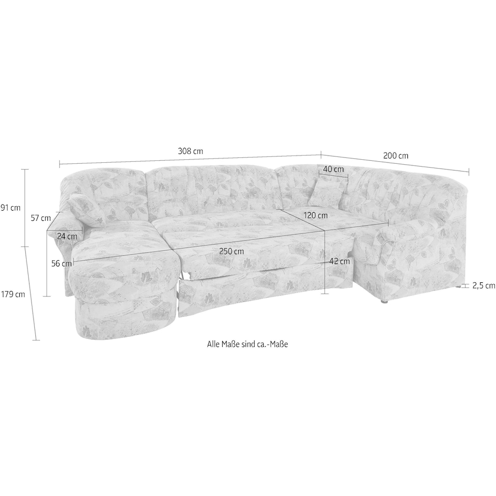 DOMO collection Wohnlandschaft »Bahia U-Form«