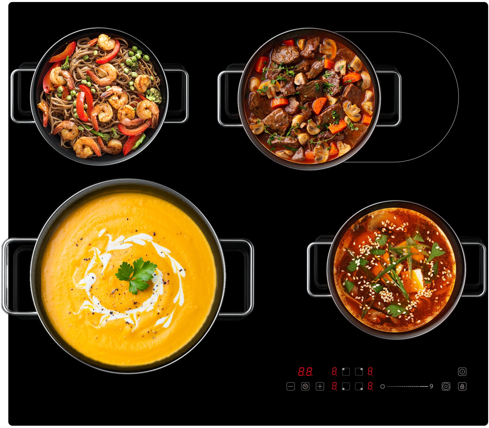 Hanseatic Elektro-Kochfeld »HC66072TS«