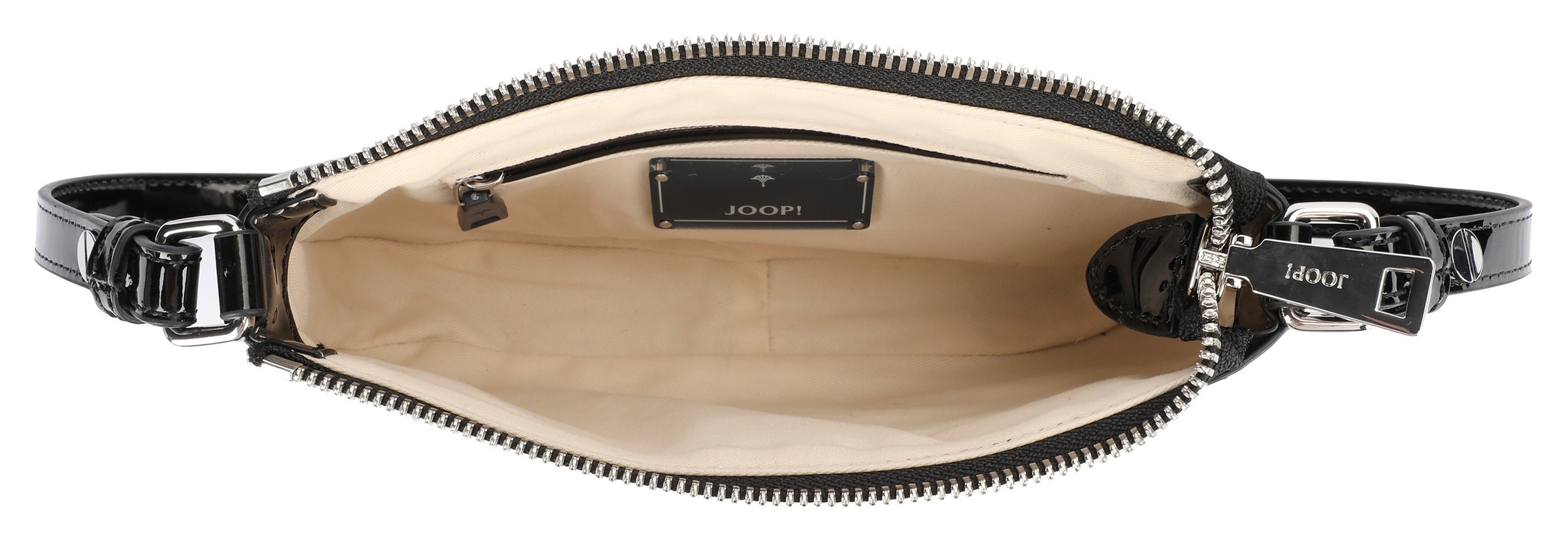 JOOP! Umhängetasche »decoro lucente eunike shoulderbag xshz«, in Lackoptik mit All-Over-Print