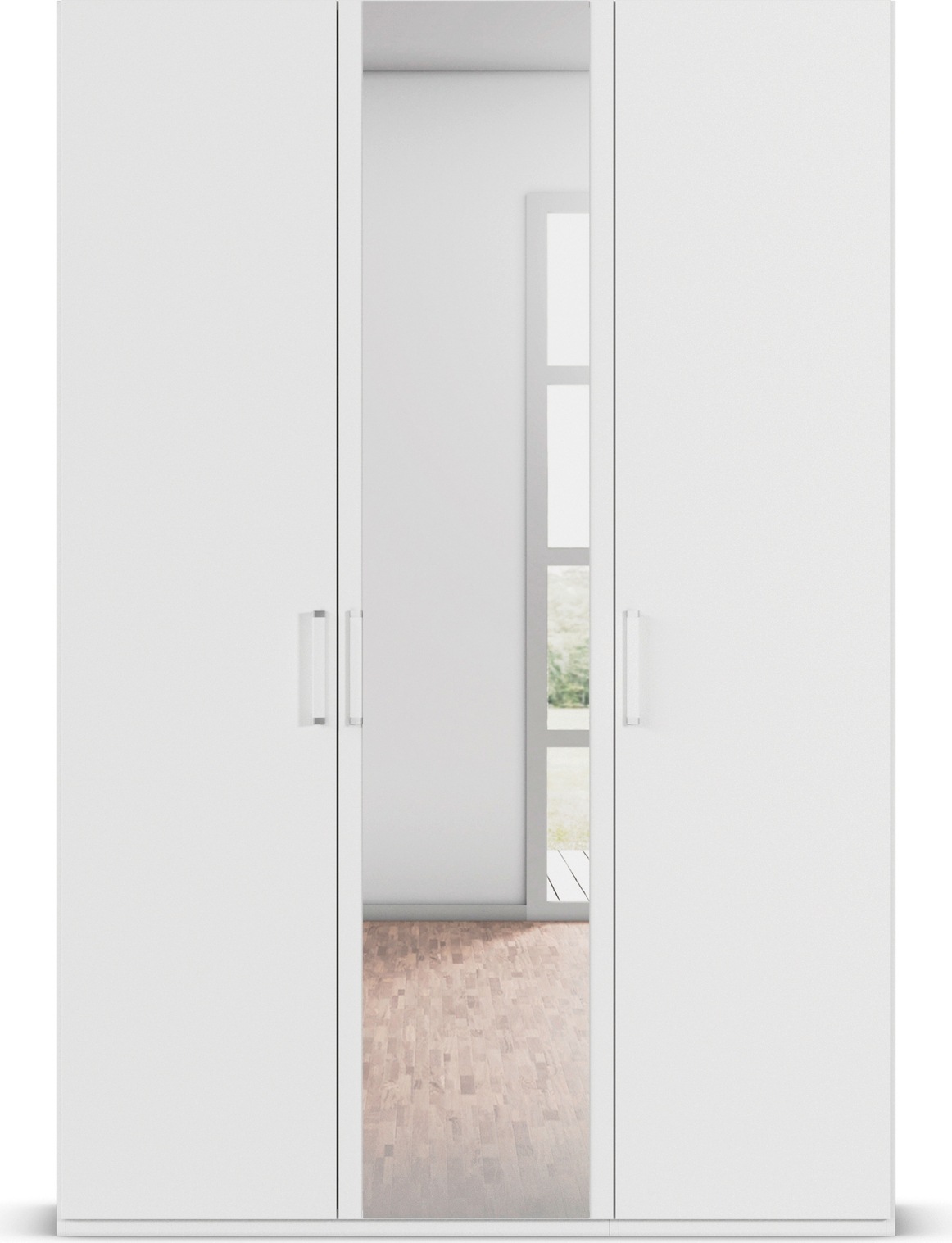 rauch Drehtürenschrank »Kleiderschrank Schrank Garderobe Schlafzimmerschrank EVELYN«, (in 2 Höhen 197 oder 210 cm erhältlich), in elegantem Stil, viel Stauraum 3 Breiten und 2 Höhen MADE IN GERMANY