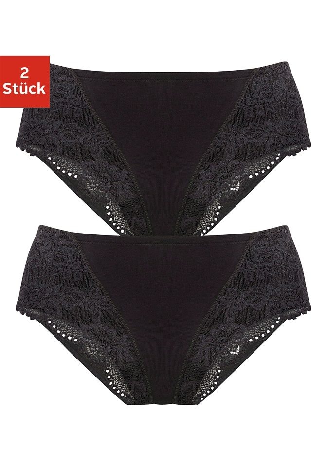 petite fleur by Lascana Formslip 2er-Pack, Bodyforming Slip aus elastischer Baumwolle