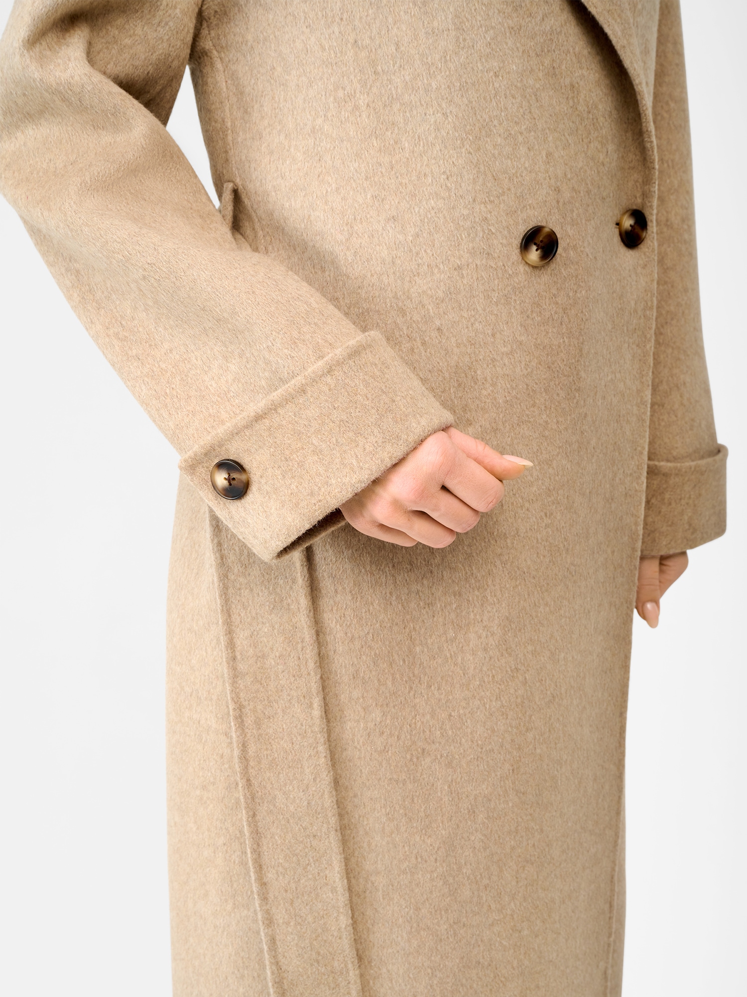 RICANO Wollmantel »Wollmantel Elodie« Handgefertigt, aus feinster Double-Face Wool