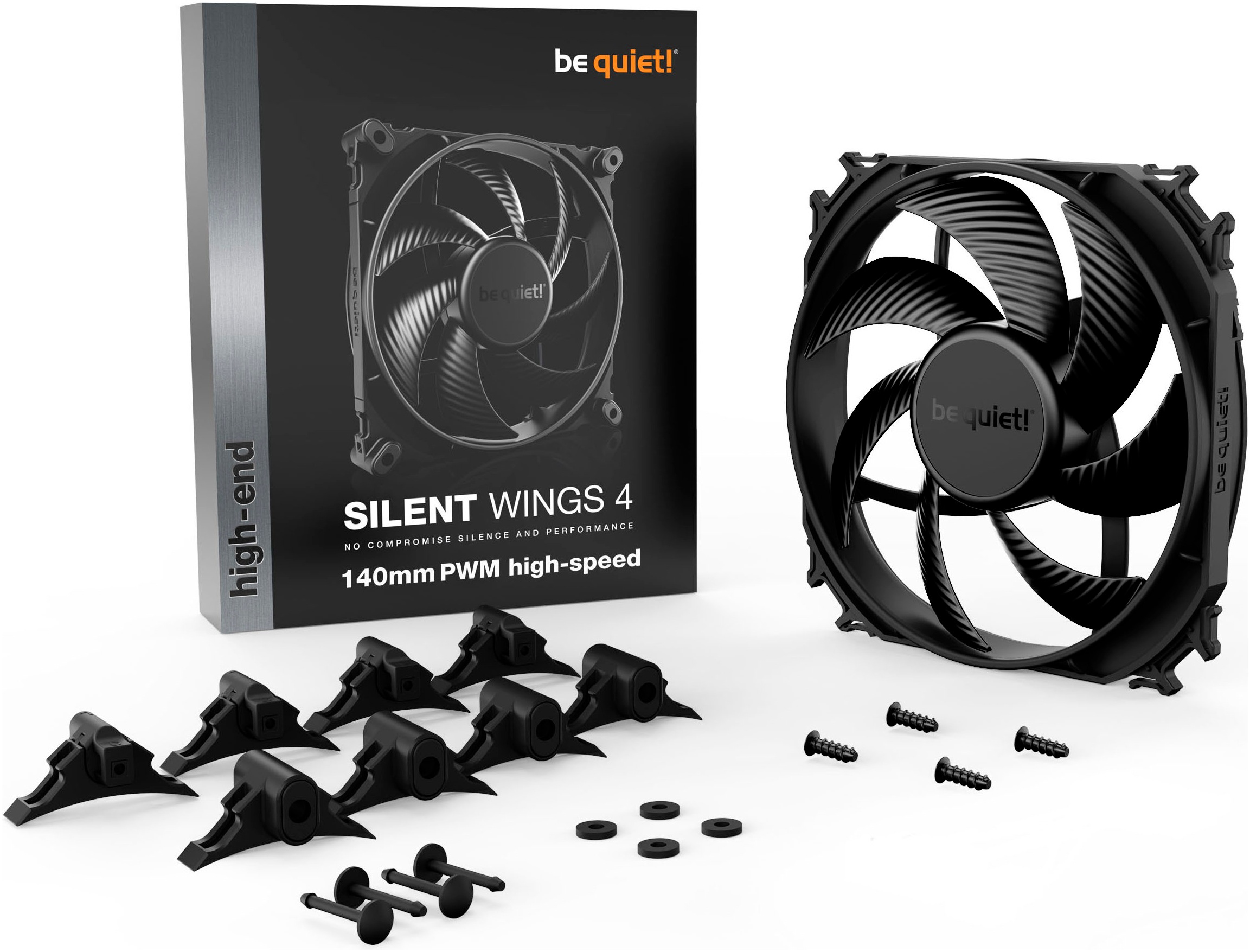 be quiet! Gehäuselüfter »SILENT WINGS 4 140 mm PWM high-speed«