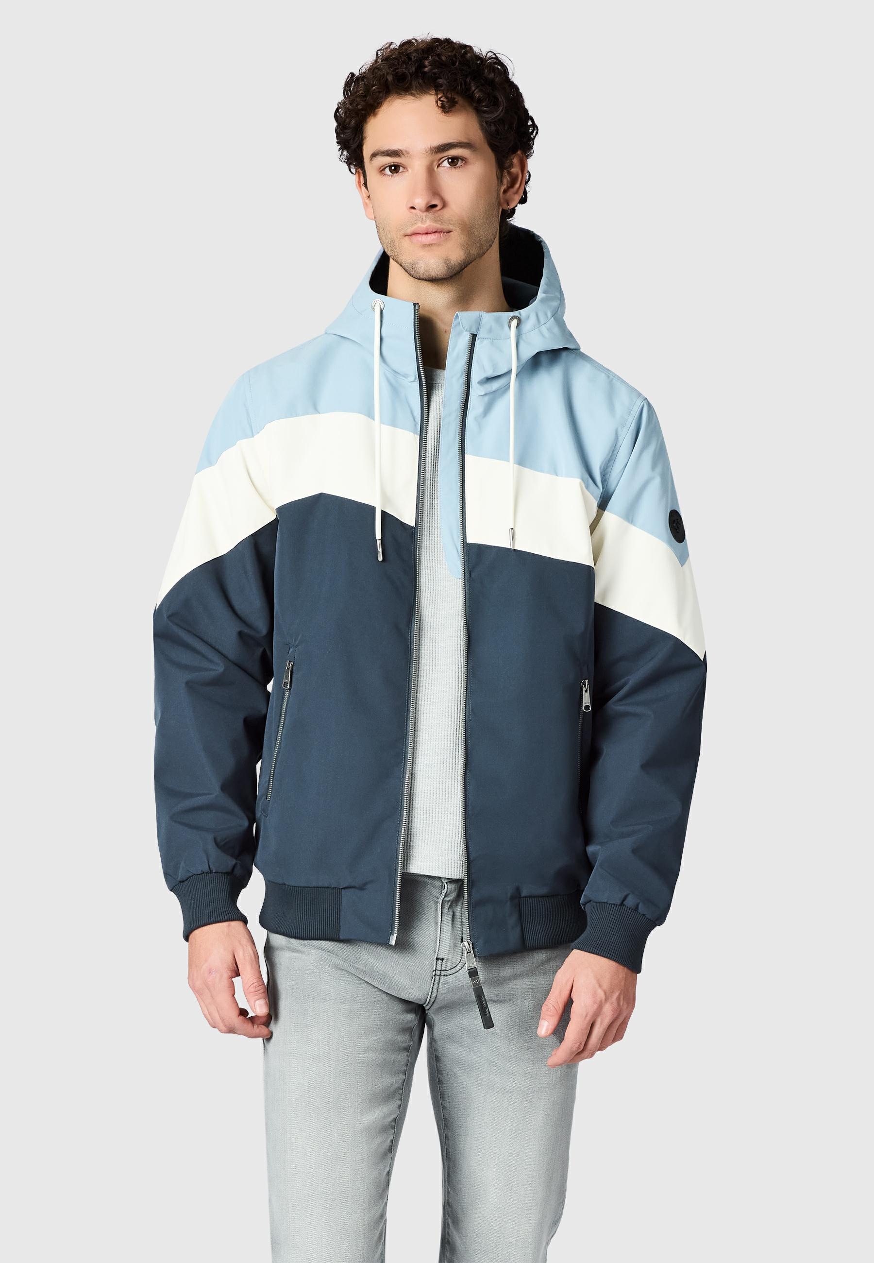 Ragwear Outdoorjacke »Stewie Block YOUMODO« mit Kapuze stylische Herren Übergangsjacke mit großer Kapuze