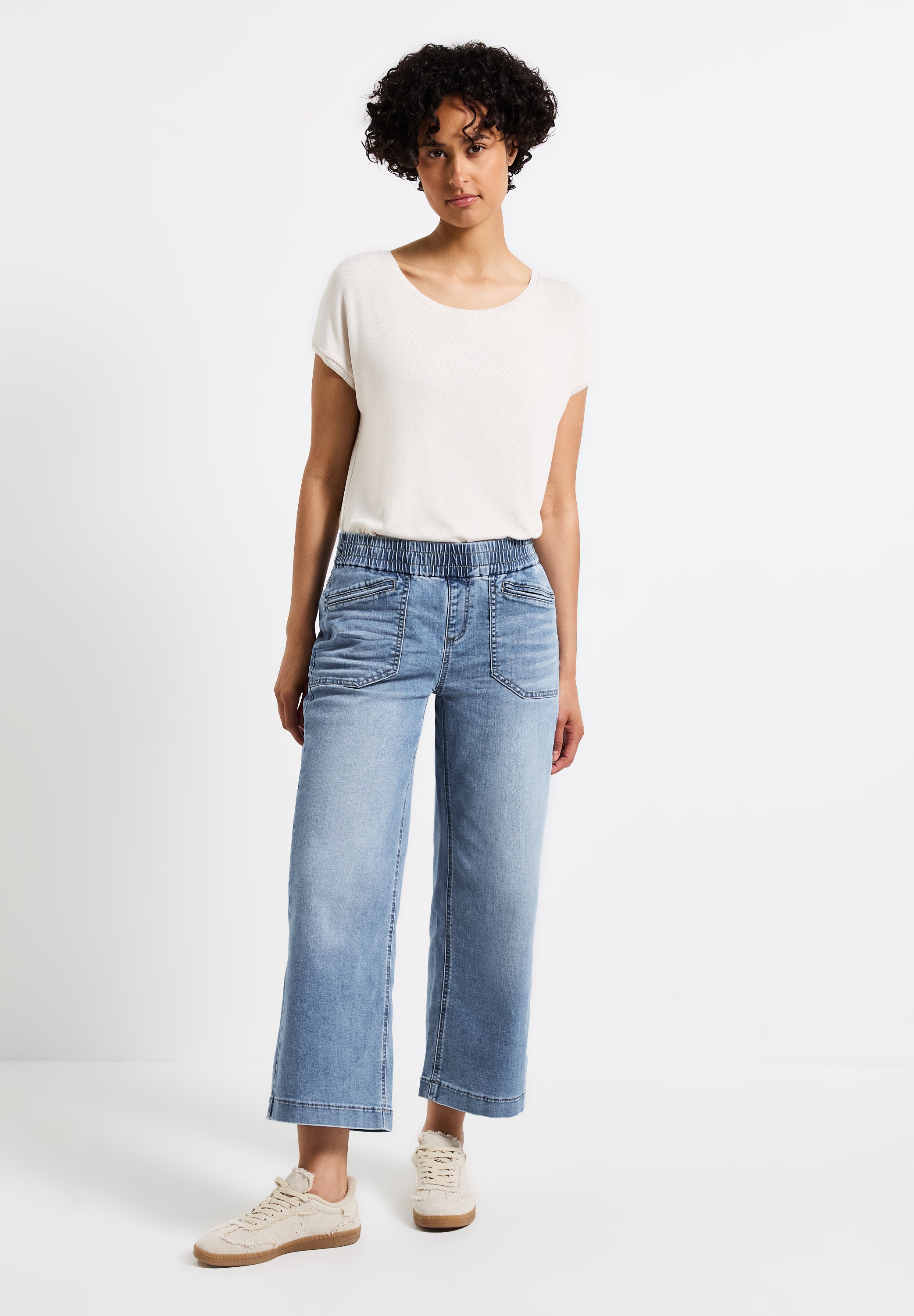 STREET ONE Loose-fit-Jeans, Middle Waist