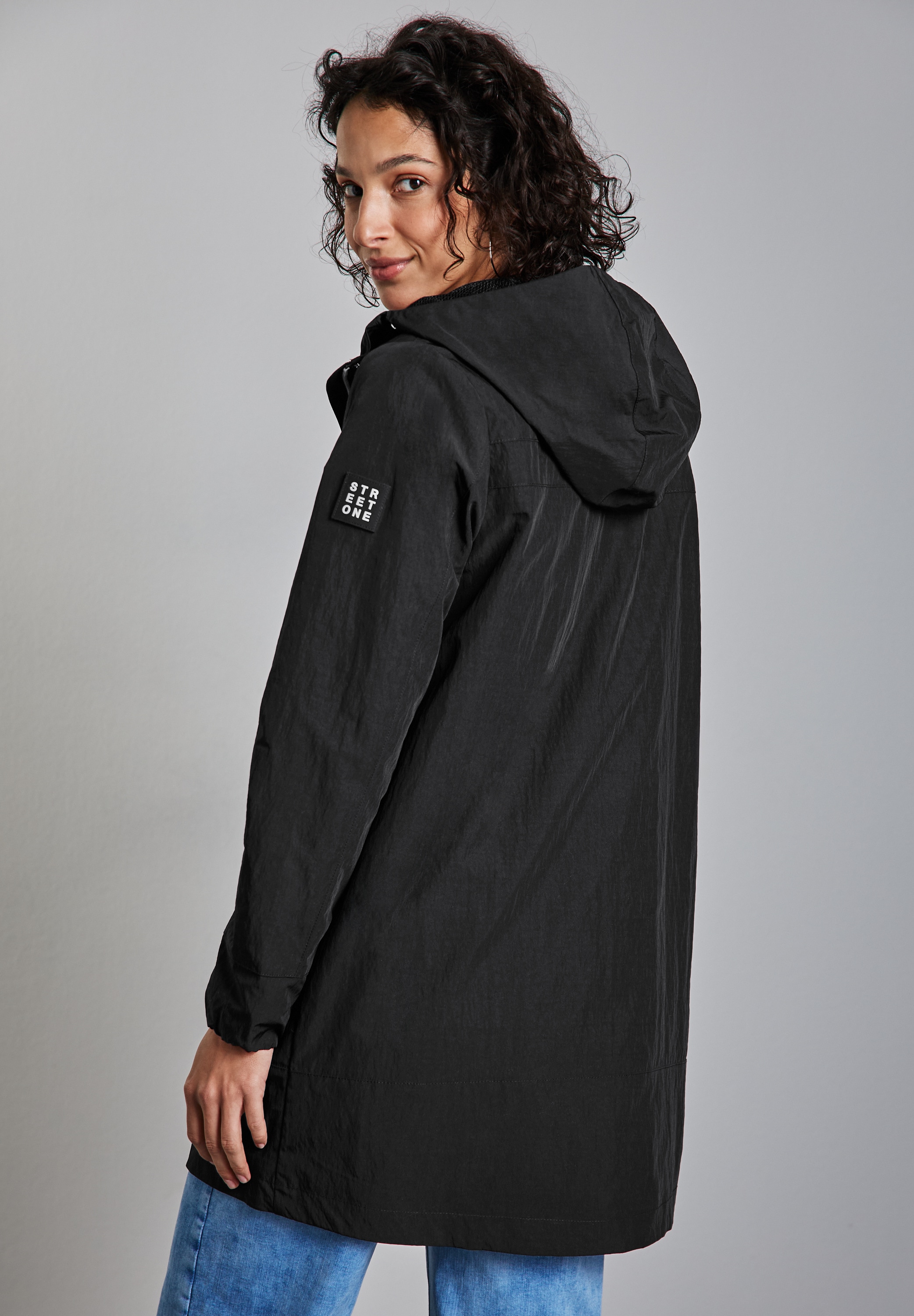 STREET ONE Kurzjacke, mit Kapuze, mit Kapuze