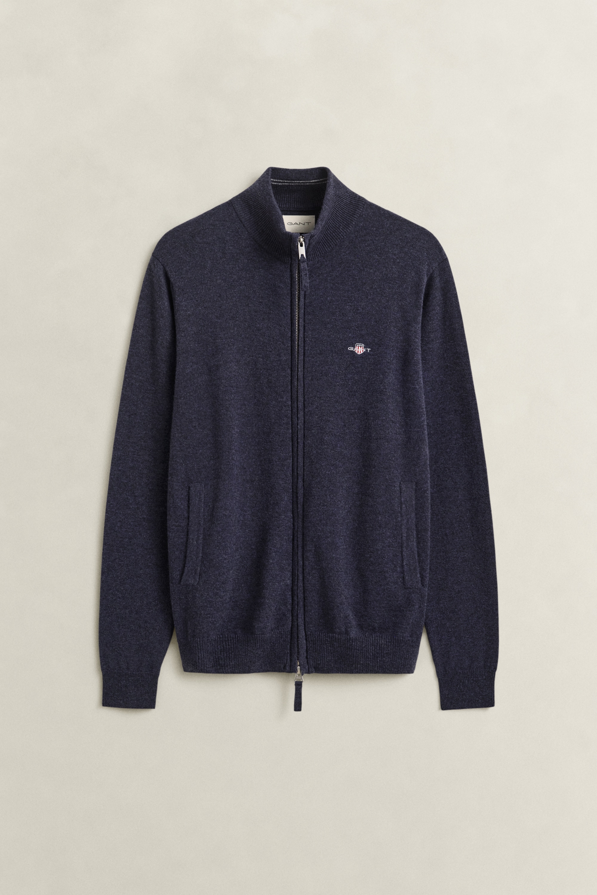 Gant Cardigan "SUPERFINE LAMBSWOOL" Reißverschluss, aus Wolle, regular fit
