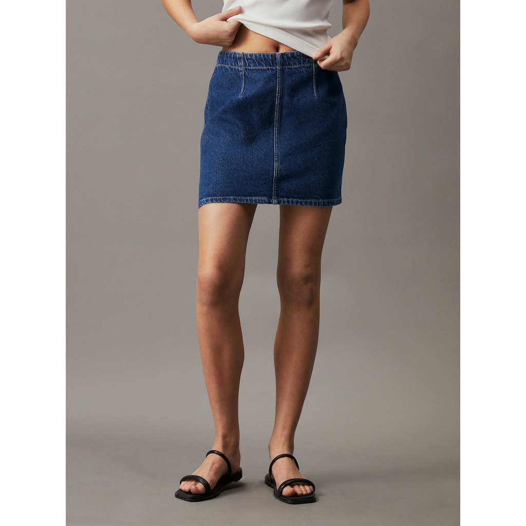 Calvin Klein Jeans A-Linien-Rock »MR A LINE DARTED MINI SKIRT«