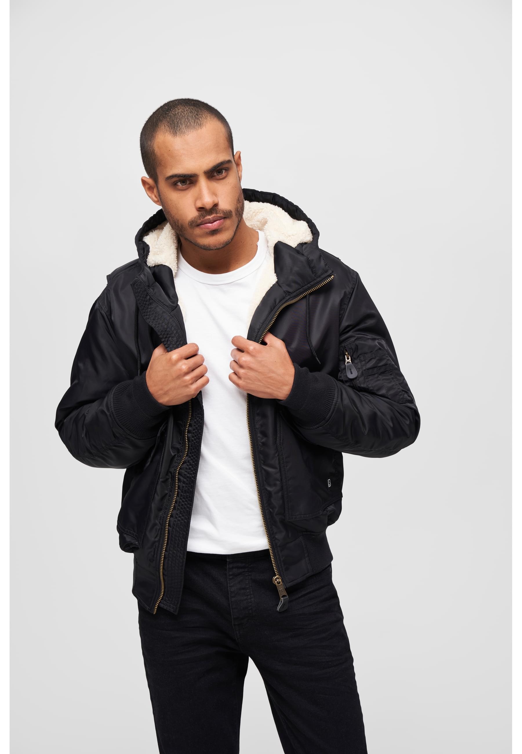 Brandit Bomberjacke »Brandit Herren CWU Jacket hooded«, (1 St.), mit Kapuze