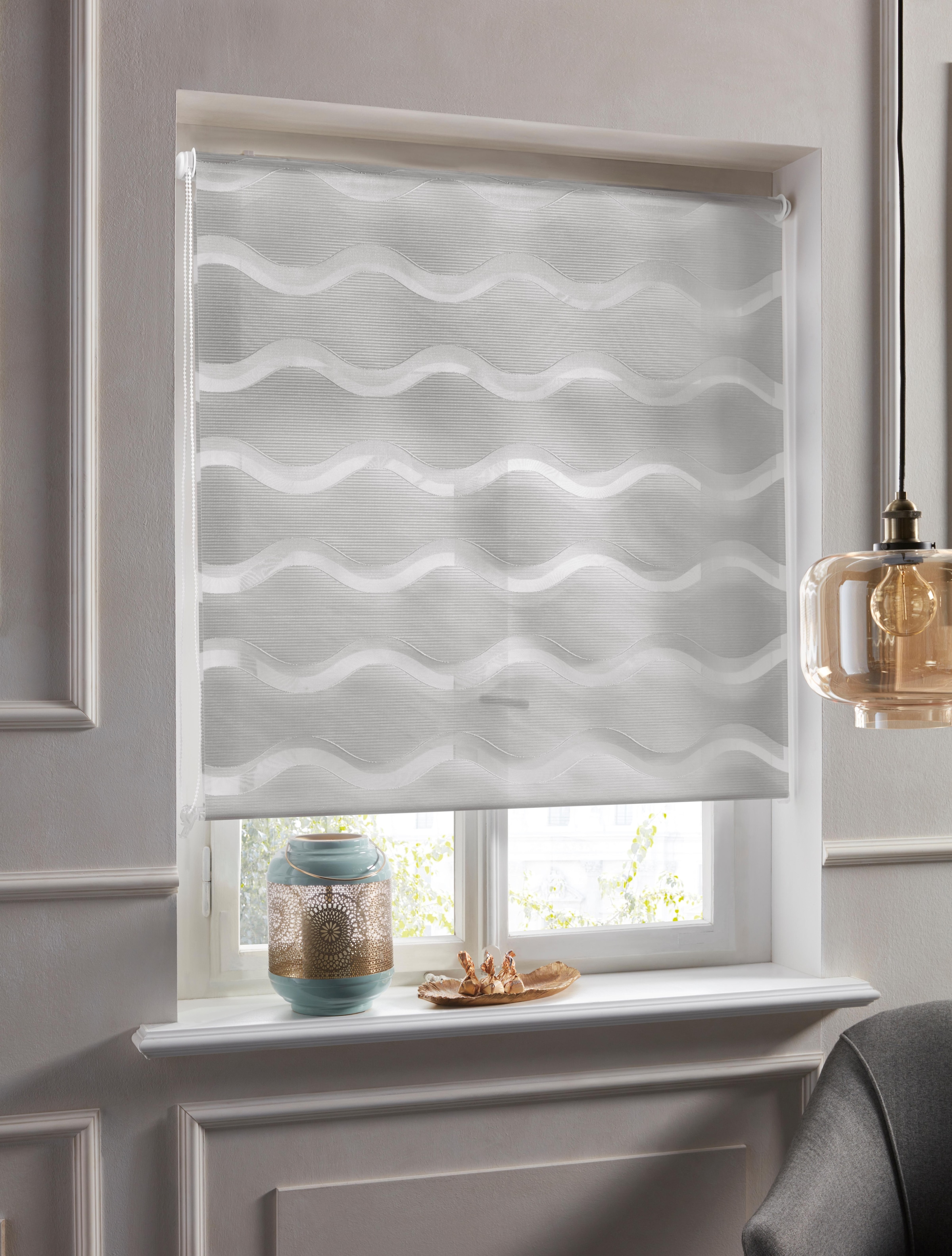 Guido Maria Kretschmer Home&Living Doppelrollo "Wellen" Lichtschutz Blendsc günstig online kaufen