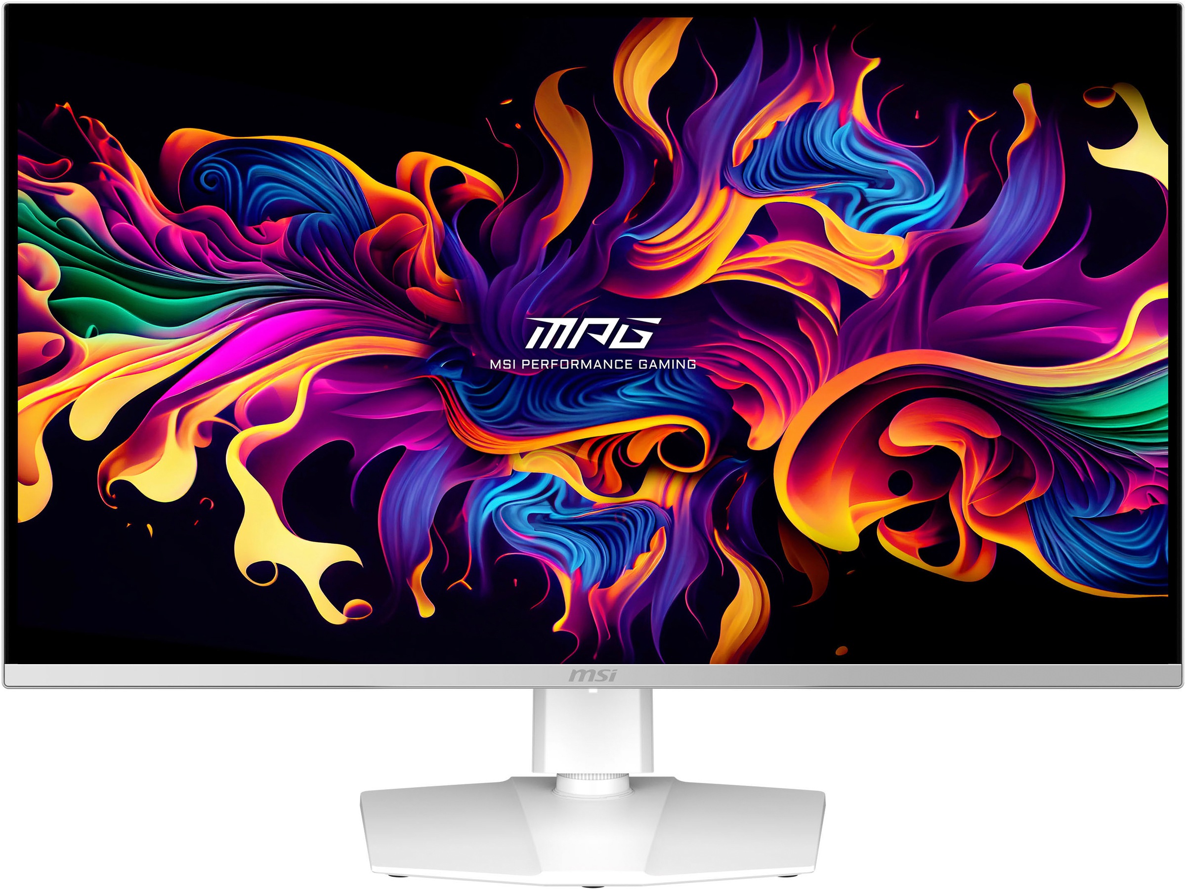 MSI OLED-Monitor "MPG 321URXW-QD-OLED", Energieeffizienz: G (A-G), weiß, B:71,8cm H:41,8cm T:6,9cm, Monitore 3