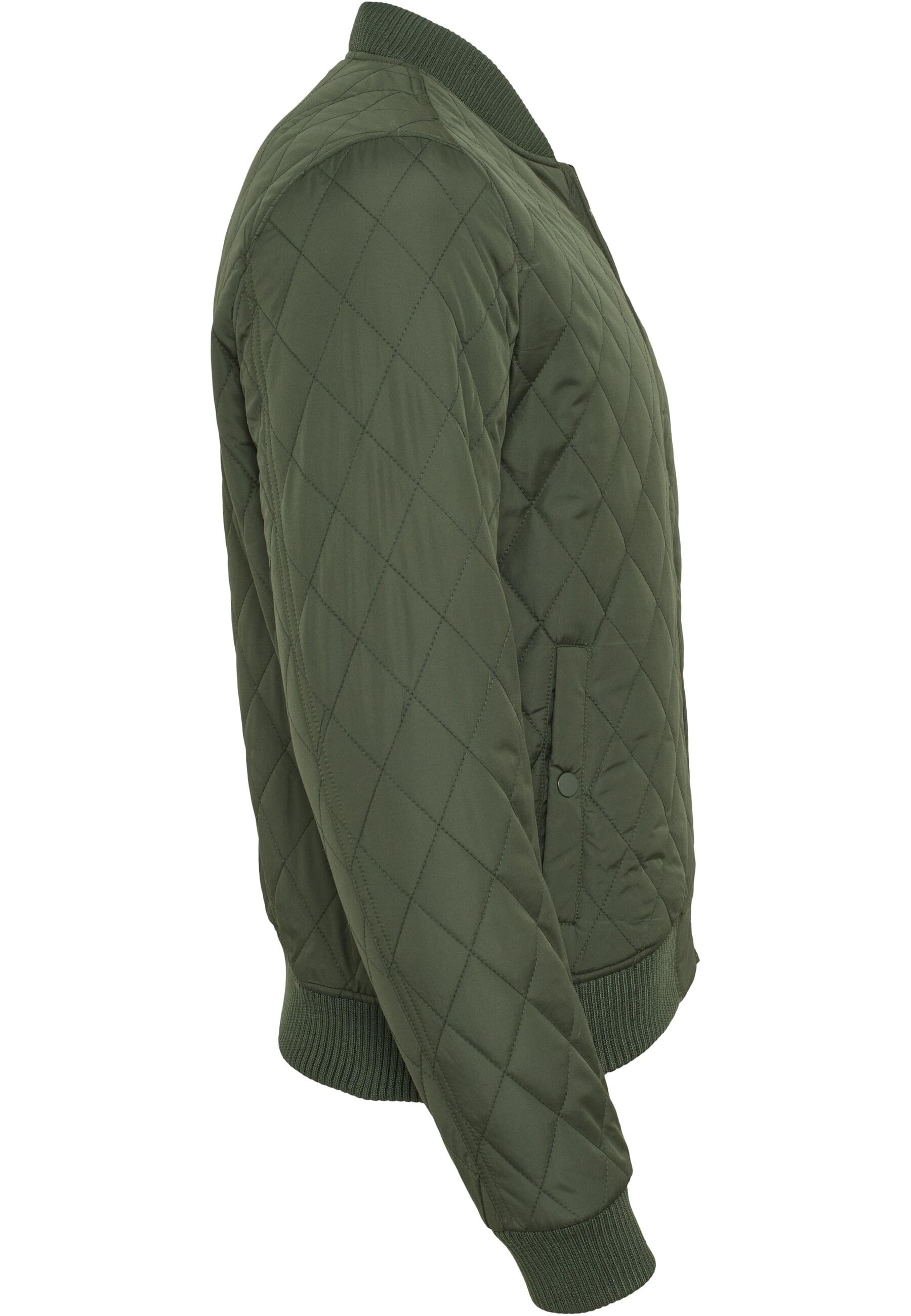 URBAN CLASSICS Allwetterjacke »Urban Classics Herren Diamond Quilt Nylon Jacket«, (1 St.), ohne Kapuze