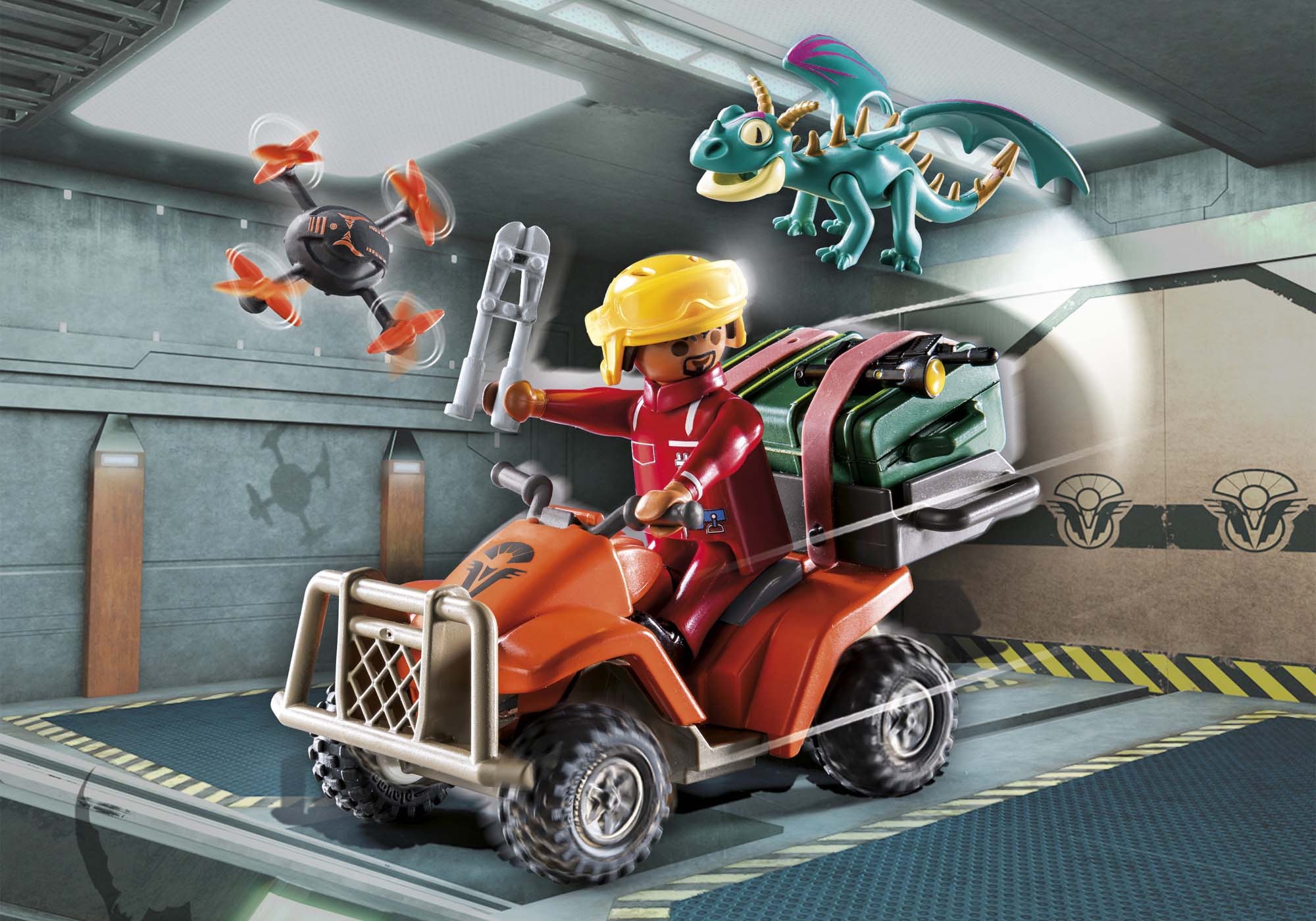 Playmobil® Konstruktions-Spielset »Dragons: The Nine Realms - Icaris Quad & Phil (71085)«, (28 St.), Made in Europe