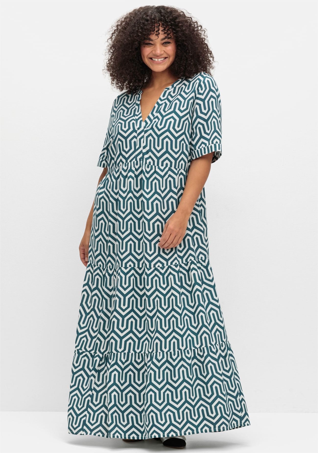 Sheego Maxikleid "Maxikleid" günstig online kaufen