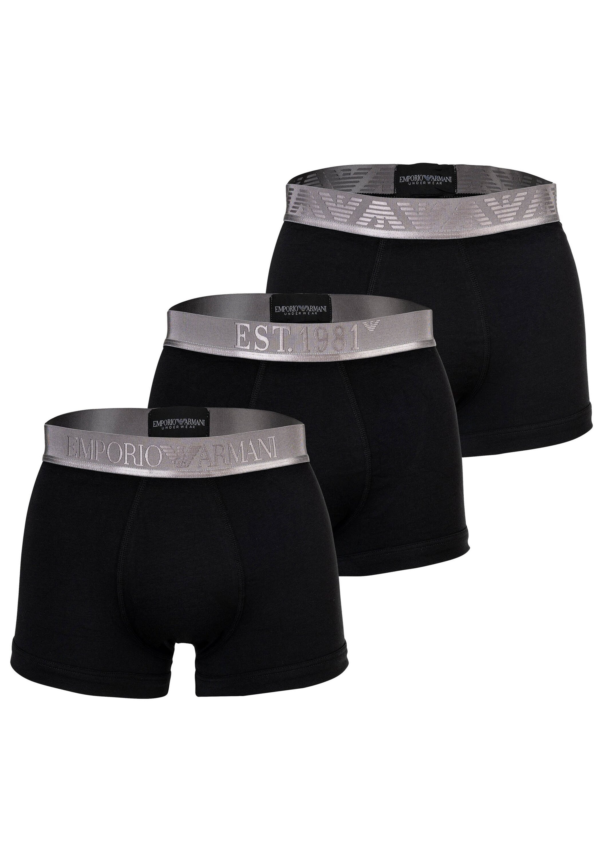 Emporio Armani Boxershorts "Boxershort SHINY LOGOBAND 3er Pack" günstig online kaufen