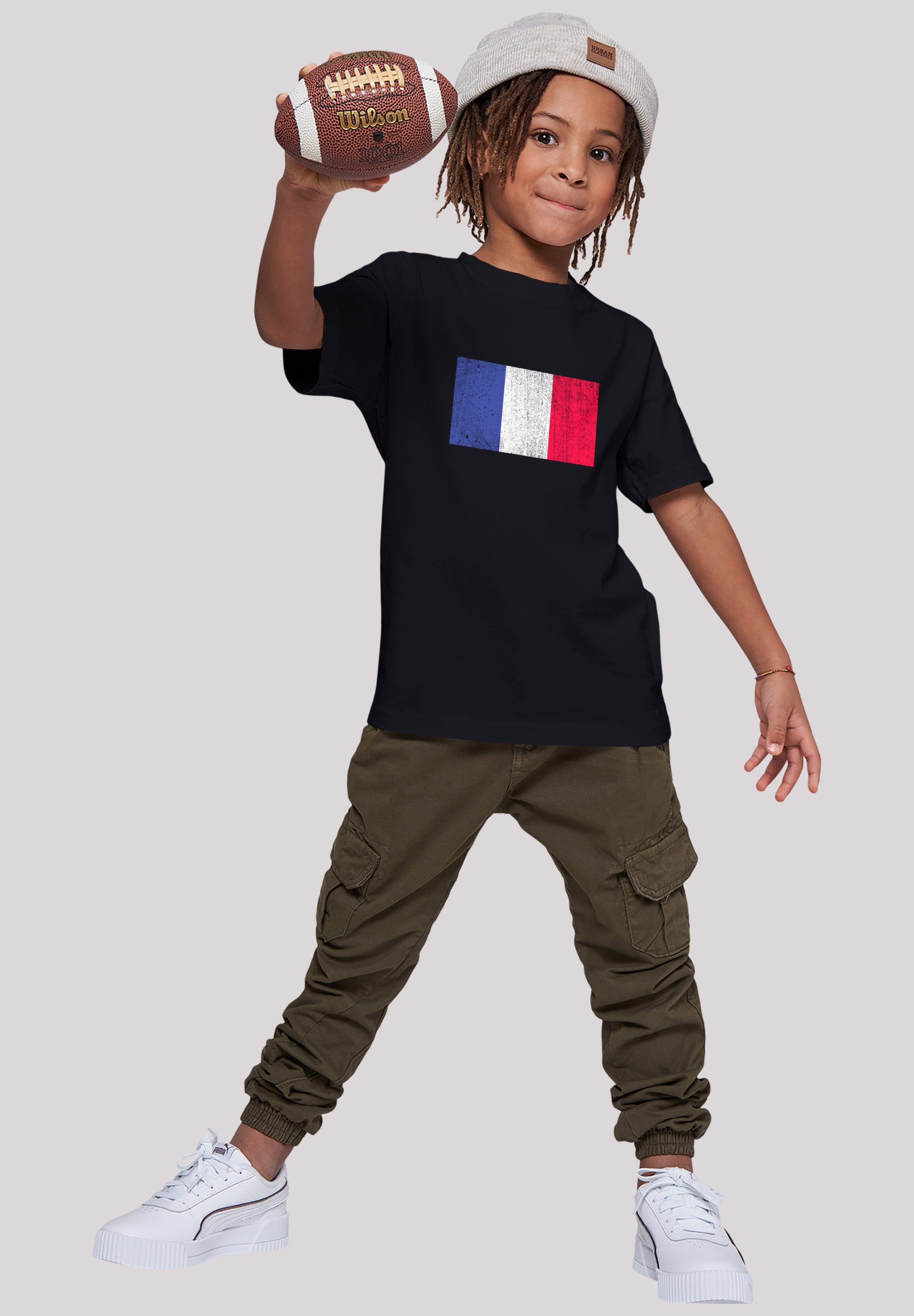 F4NT4STIC T-Shirt kaufen BAUR Flagge Print Frankreich distressed«, »France | online