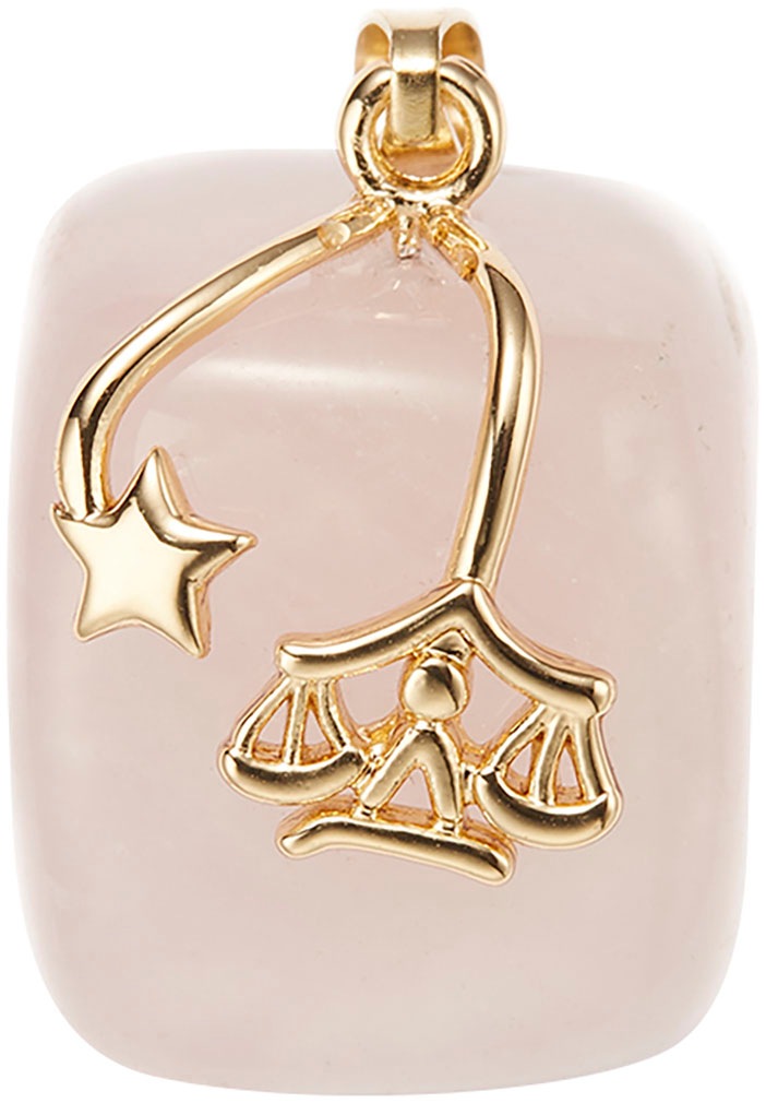 Firetti Kette mit Anhänger »Schmuck Geschenk Halsschmuck Anker/Halskette Sternzeichen Geburtsstein«, Made in Germany - mit Edelstein