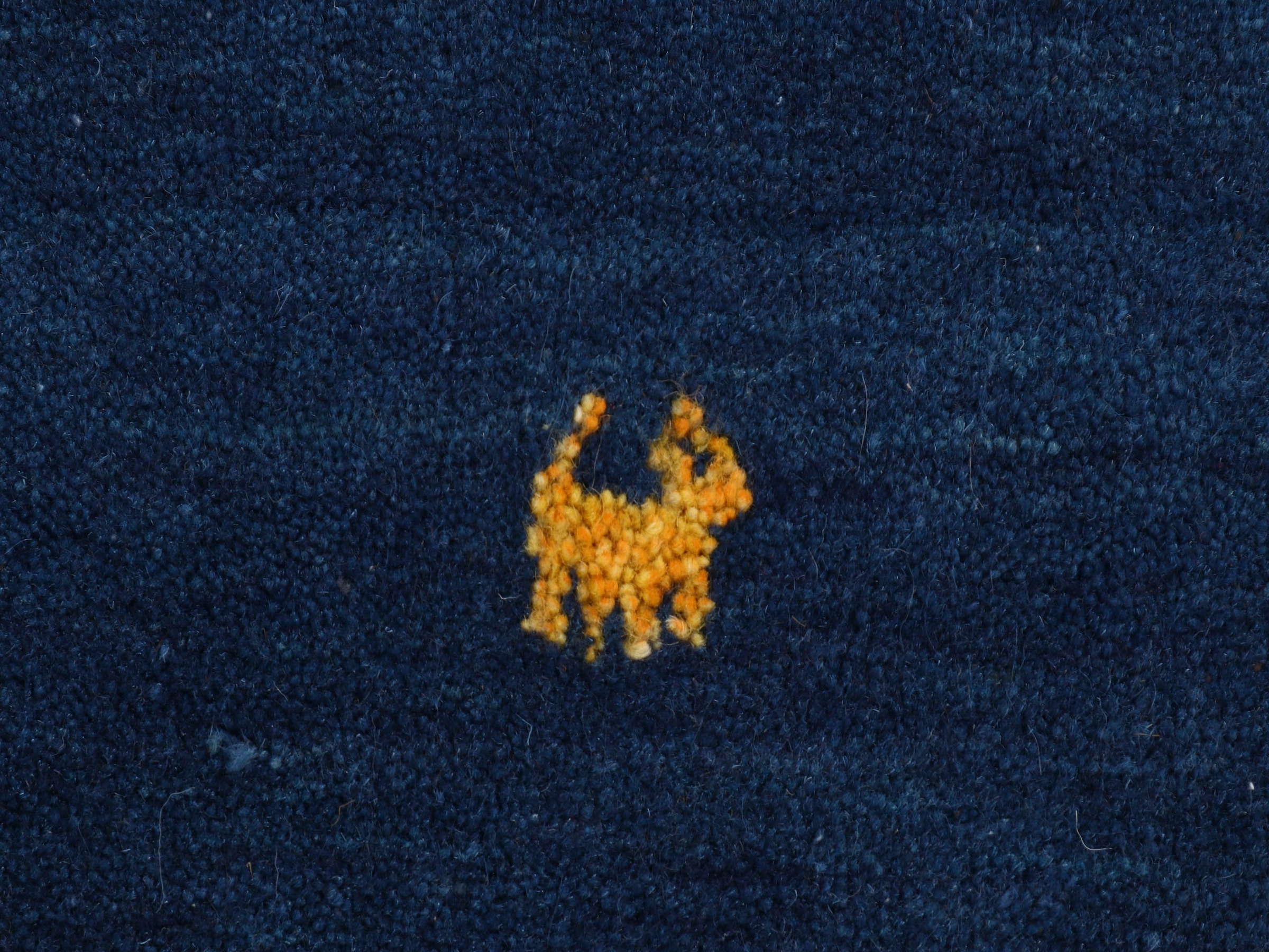 carpetfine Wollteppich »Gabbeh Uni, auch als Läufer erhältlich«, rechteckig, 15 mm Höhe, reine Wolle, handgewebt, Gabbeh Loom Tiermotiv, große Farbauswahl