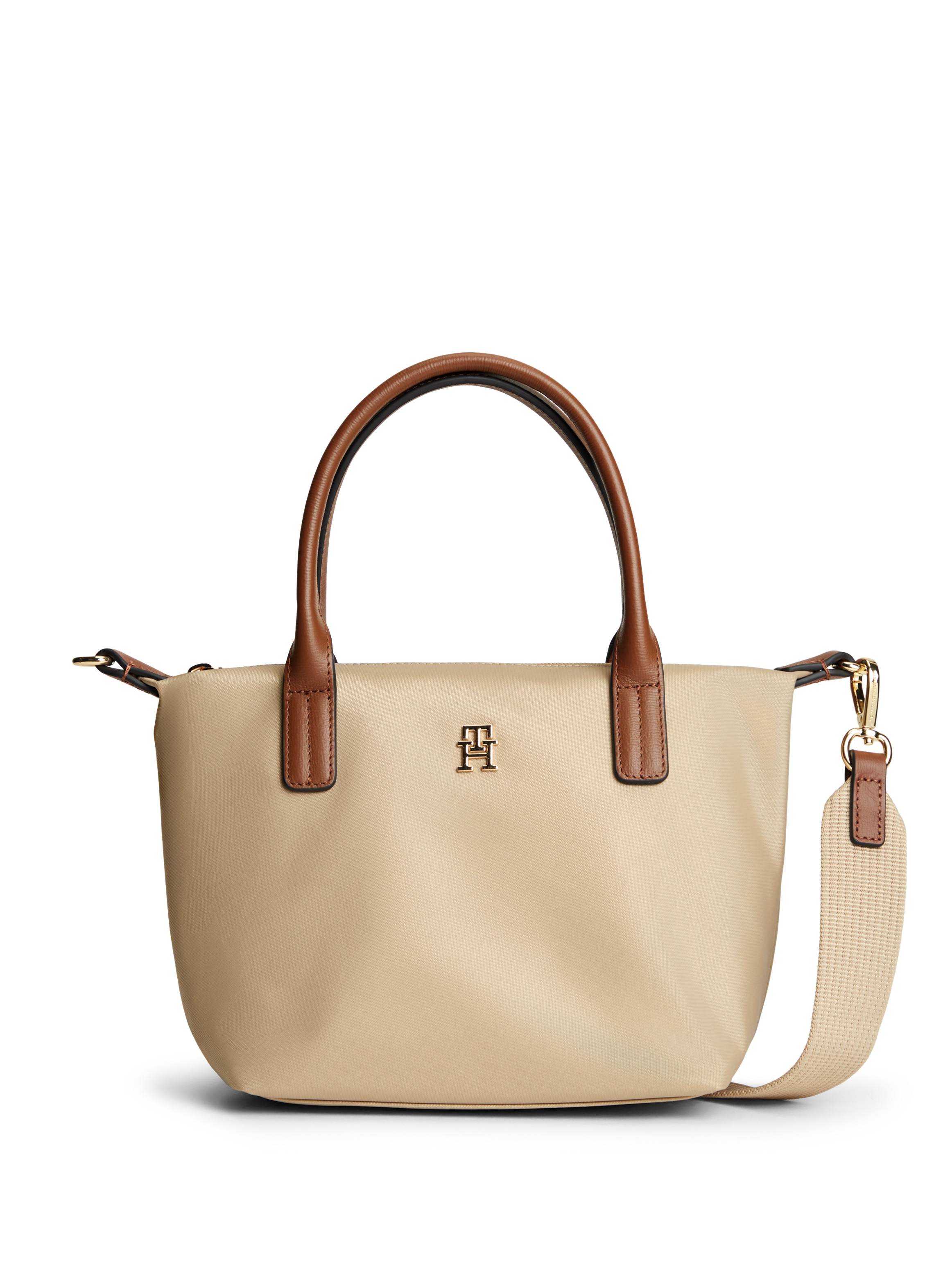 Tommy Hilfiger "POPETTE MINI TOTE" Damen Umhängetasche, Minibag mit abnehmbarem Umhängeriemen