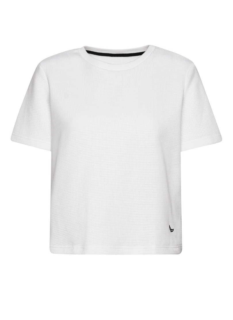 Trigema T-Shirt »TRIGEMA Cropped Oversized T-Shirt in Waffeloptik«, (1 tlg.)