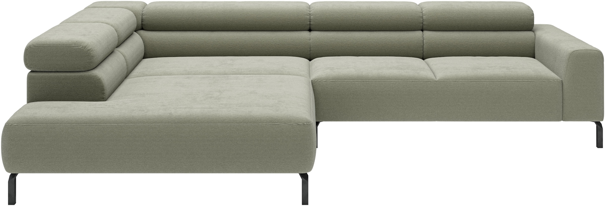 Home affaire Ecksofa "Antonelli, L-Form, incl. Kopfteilverstellung, Breite 312 cm" wahlweise elektrische Sitztiefenverstellung