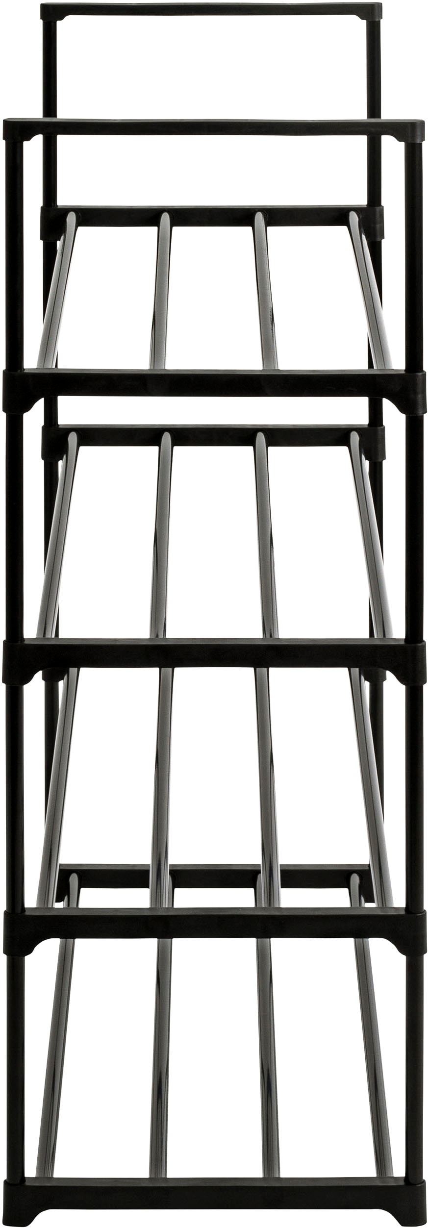 HAKU Schuhregal »Schuhaufbewahrung« rechteckig - aus Metall Schwarz - B/T/H 67/30/81 cm