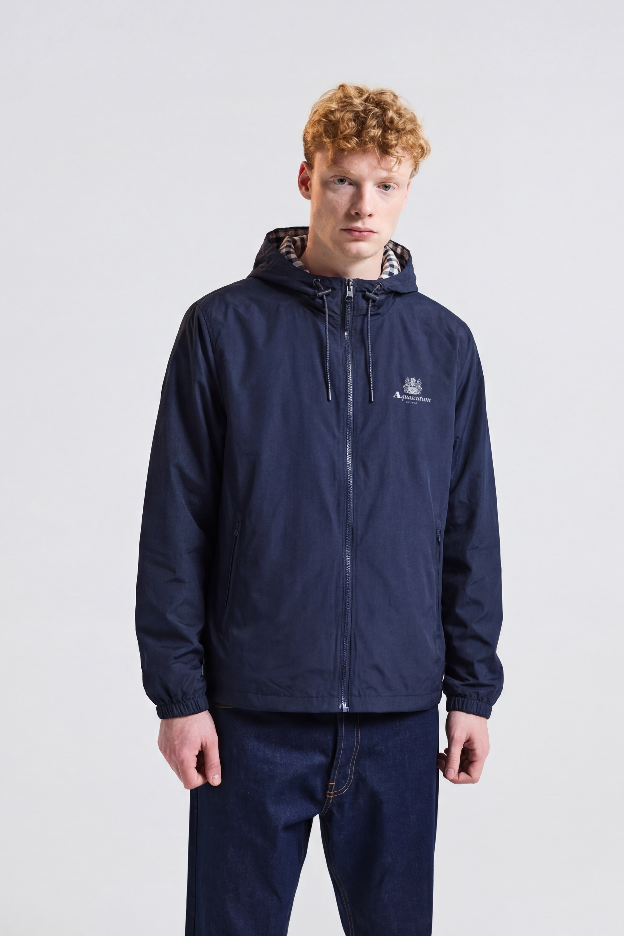 Aquascutum Active Wendejacke »HOODED SAILOR JACKET Herren« mit Kapuze Kapuzenjacke Herren, leichte Jacke, Sportjacke, Windjacke, Sale